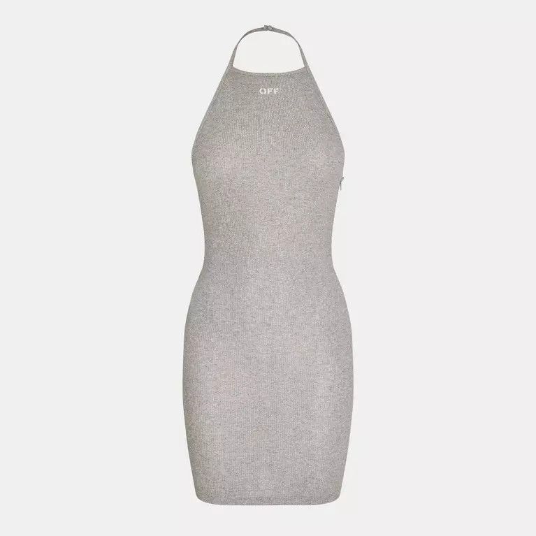 Off-White o1y1225 Mini Dress in Gray Size S / US 4 / IT 40 - 1 Thumbnail