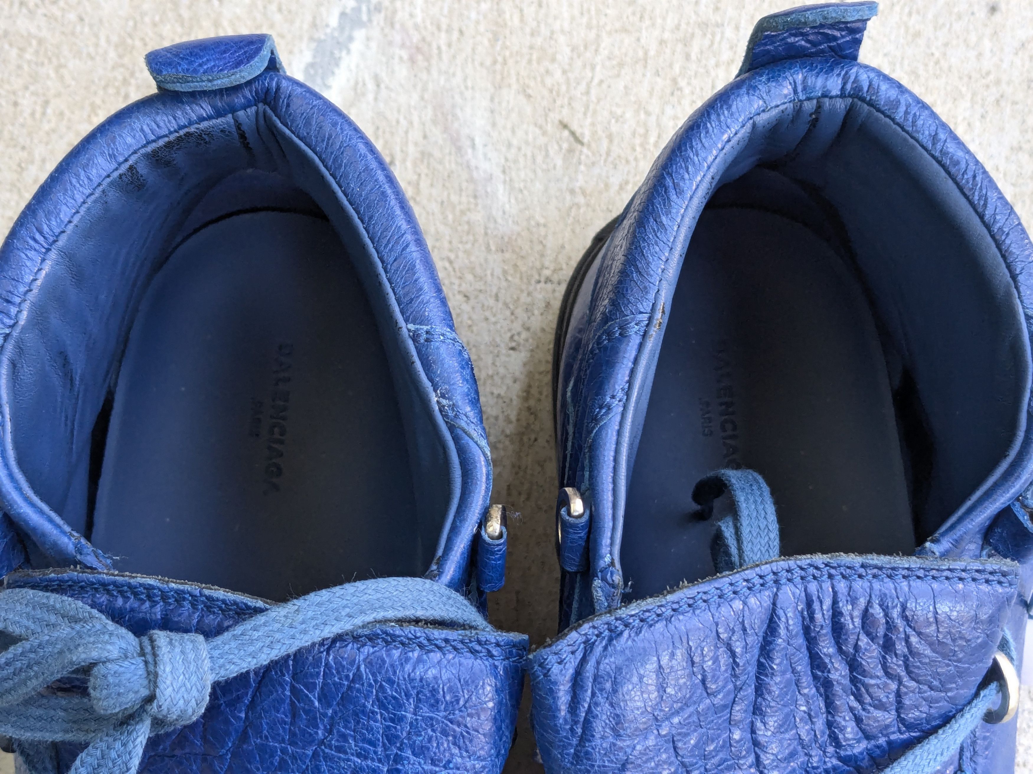 Balenciaga Balenciaga Arena Blue Black 13 Leather High Tops Size US 13 / EU 46 - 4 Thumbnail