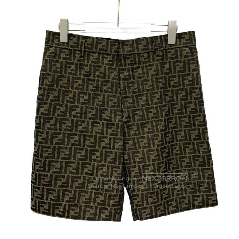 Fendi Brown Polyester Men's Shorts .