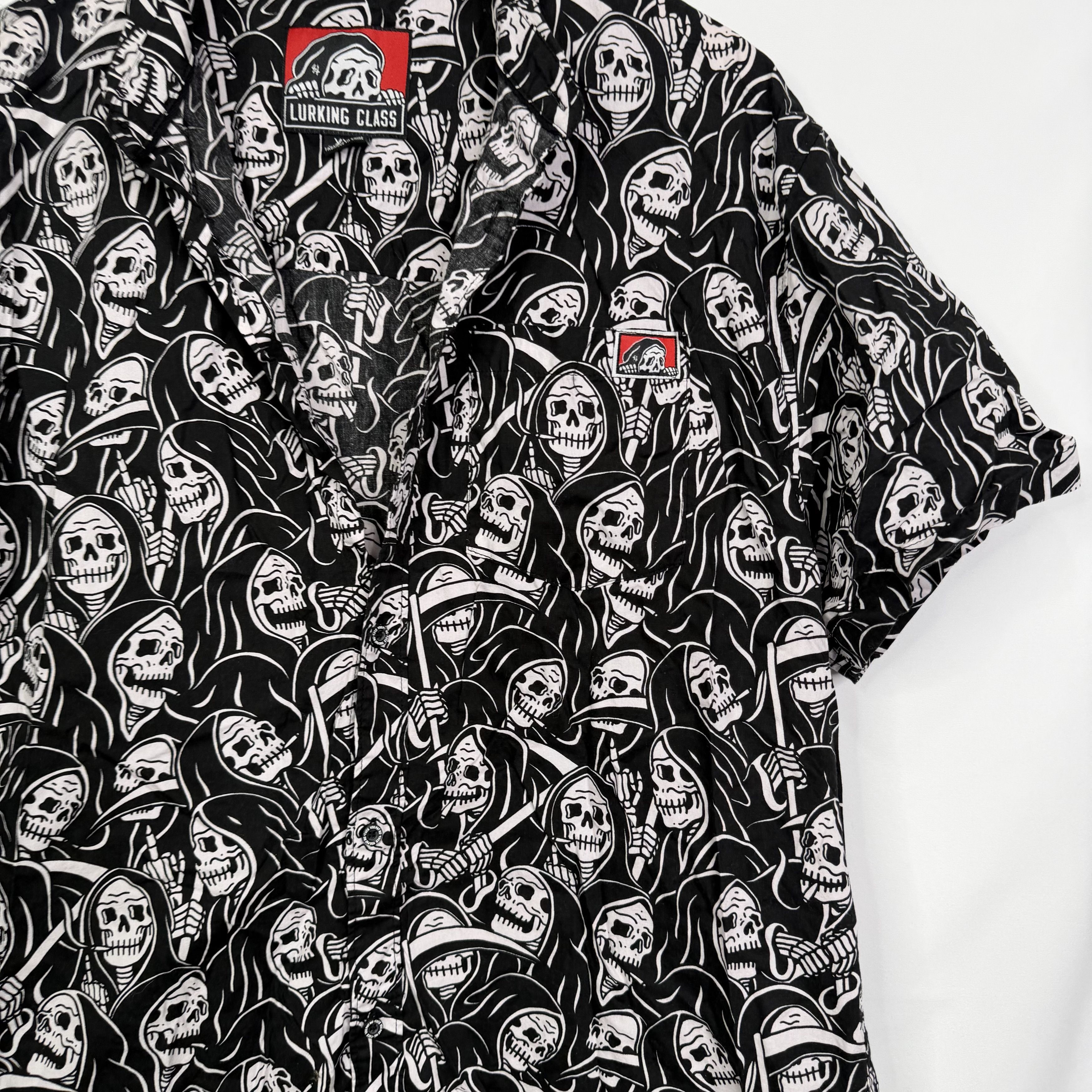 Lurking Class Lurking Class Sketchy Tank Grim Reaper Button Down Shirt Size US XXL / EU 58 / 5 - 8 Thumbnail