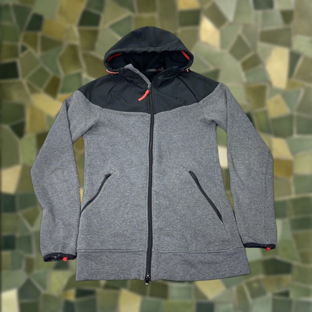 Spyder Spyder Active Jacket Womens Small Gray Black Hooded Full Zip Fleece Lined Logo Size S / US 4 / IT 40 - 1 Thumbnail