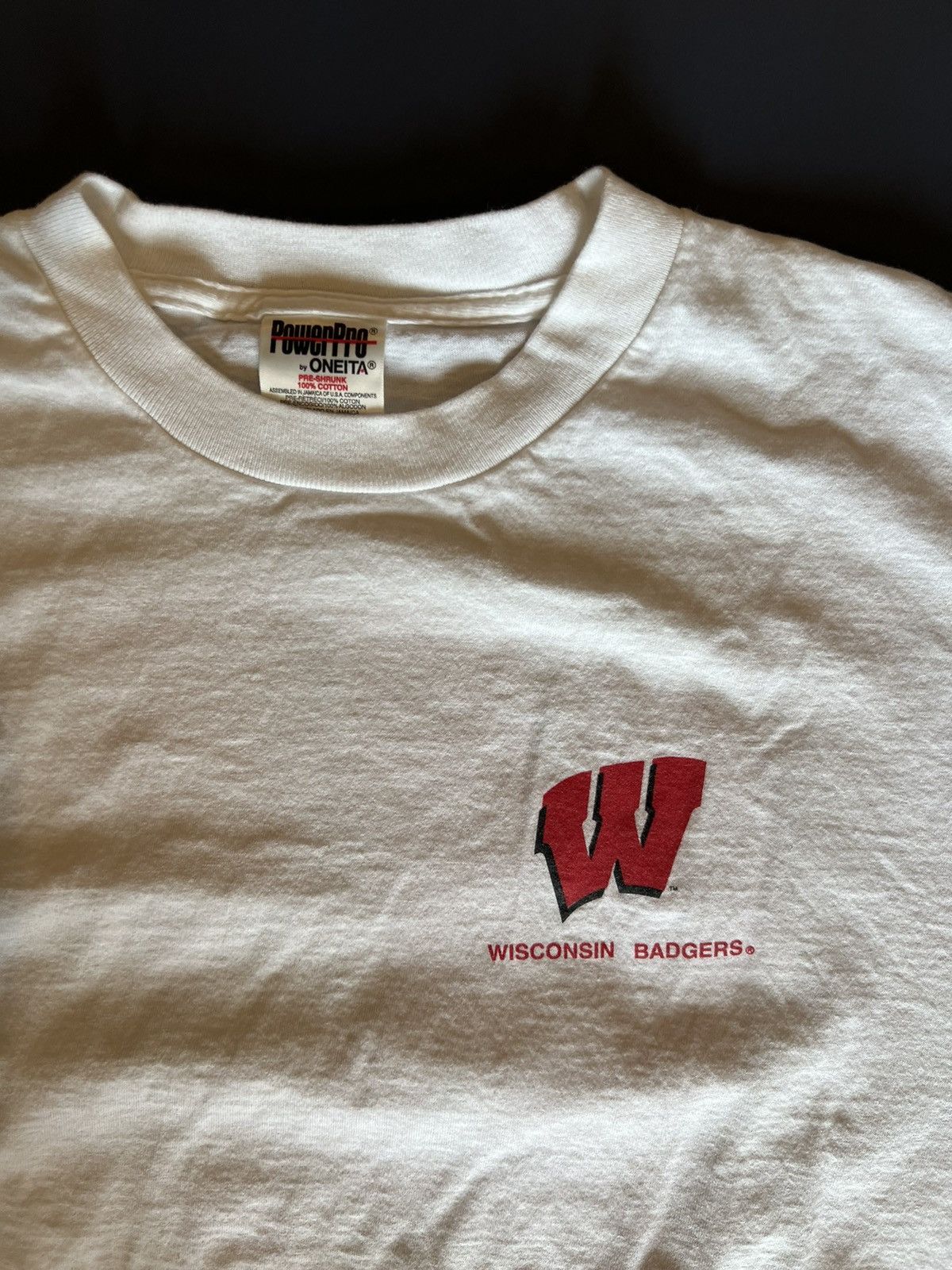 Vintage Wisconsin Badgers Vintage Graphic Tee Size US XL / EU 56 / 4 - 2 Thumbnail