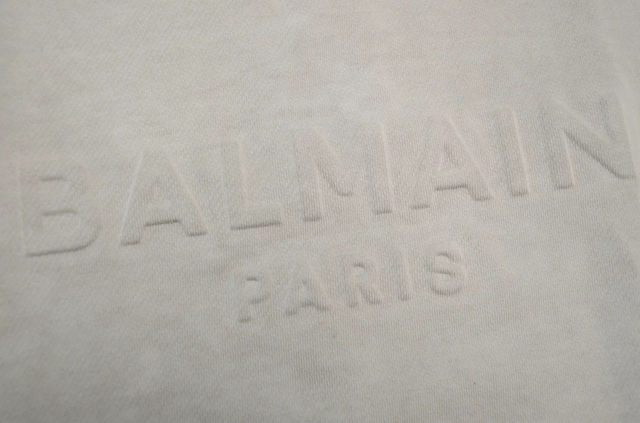 Balmain Balmain Oversized Distressed Washed Logo Sweatshirt S New Size US S / EU 44-46 / 1 - 4 Thumbnail