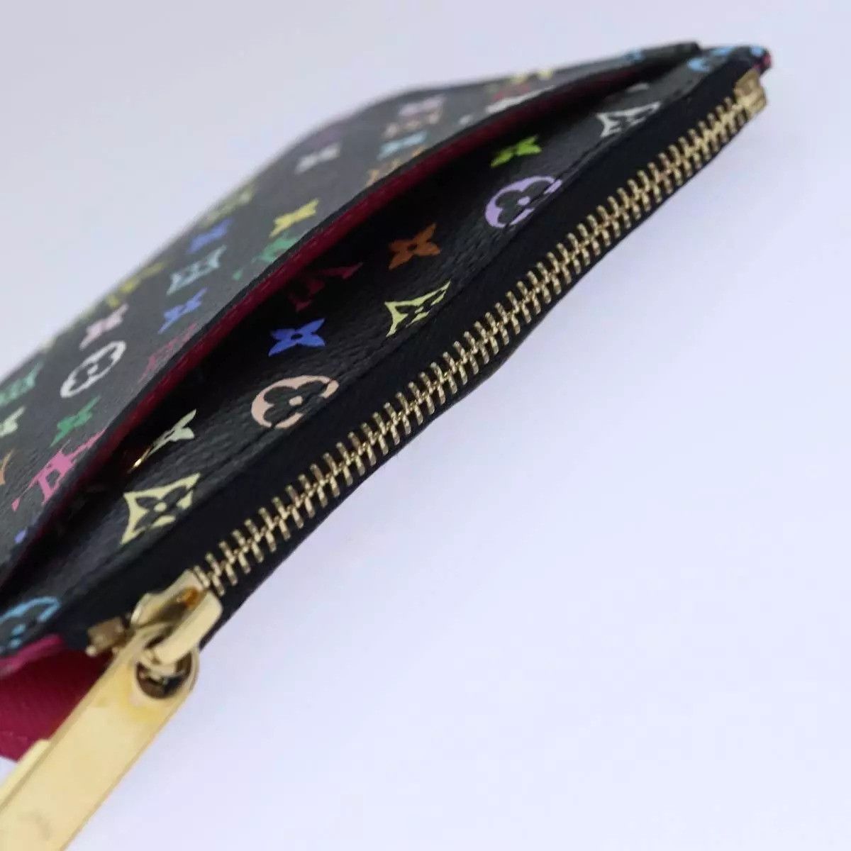 Louis Vuitton LOUIS VUITTON Multicolor Pochette ClesNM Coin Purse Black Size ONE SIZE - 11 Thumbnail