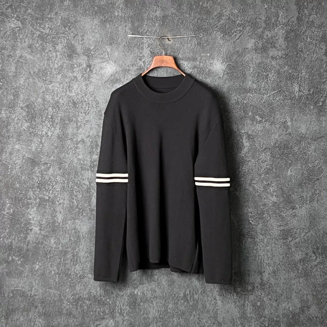 Maison Margiela Maison Margiela Wool Striped White Sweater m Men Size US M / EU 48-50 / 2 - 1 Thumbnail
