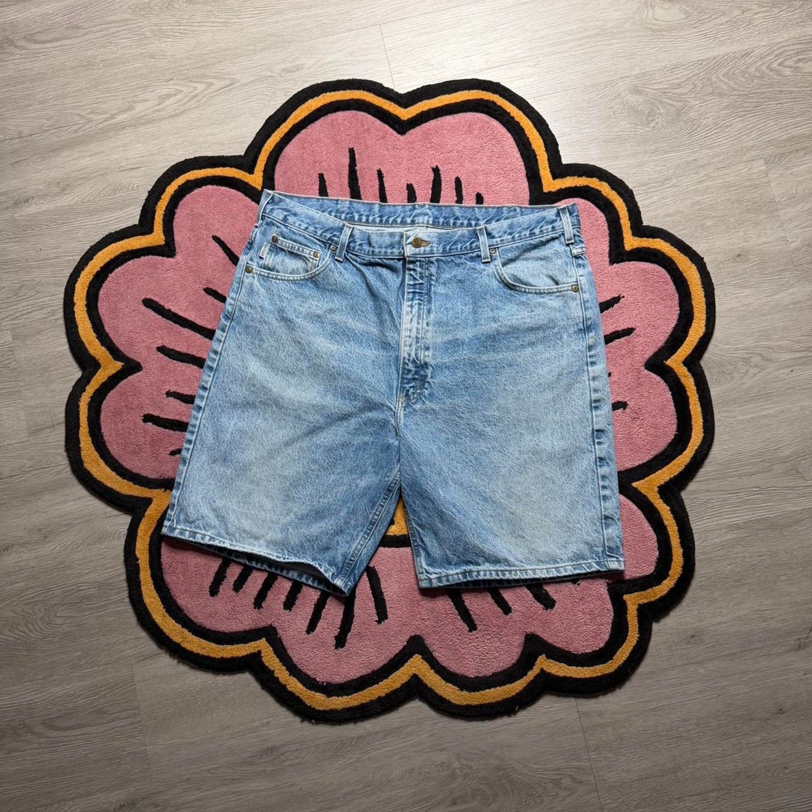 Dickies × Vintage Navy Dickies Long Baggy Loose Fit Shorts y2k