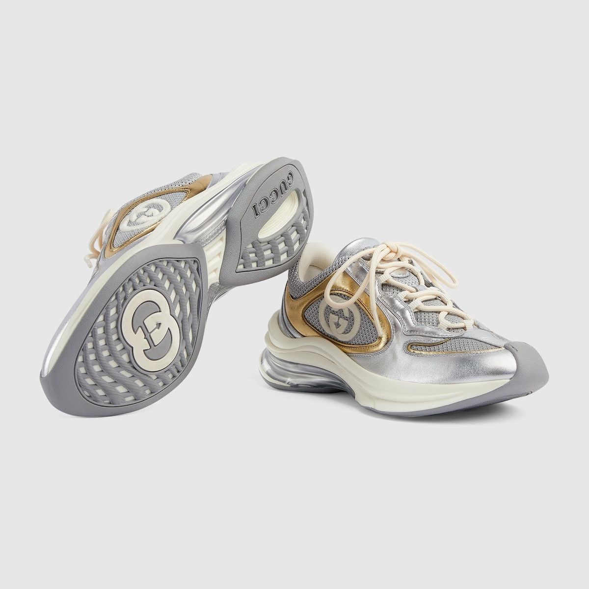 Gucci o1s1wg110225 Women's Gucci Run Sneakers in Multicolor Size US 5 / IT 35 - 5 Thumbnail