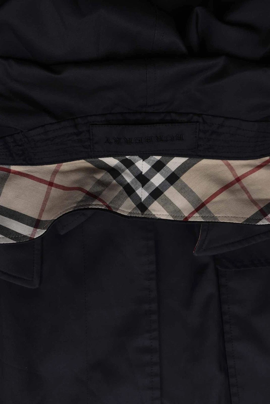 Burberry Women's Burberry London Car Coat Black Jacket Size L Size L / US 10 / IT 46 - 6 Thumbnail