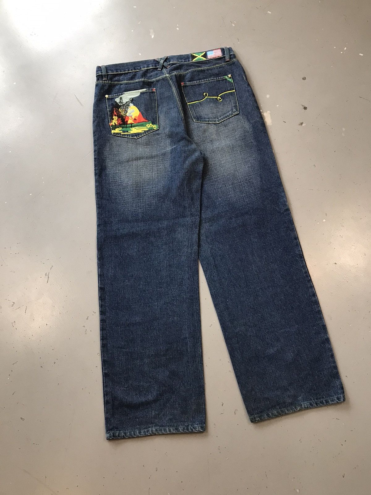 LRG × Vintage Vintage LRG crazy sunset embroidered denim Size US 38 / EU 54 - 9 Thumbnail