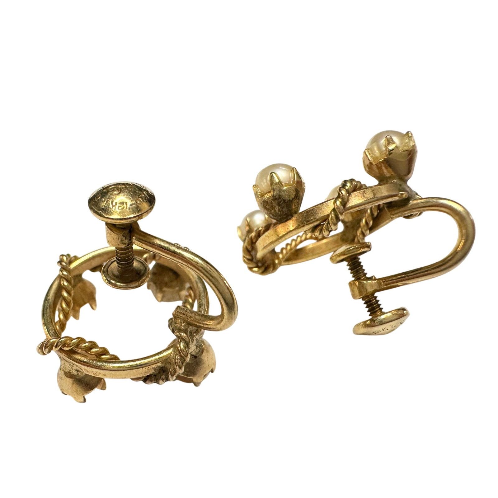 Other 1950's Henry Griffith & Sons Gold Filled Screw back Earrings Size ONE SIZE - 7 Thumbnail