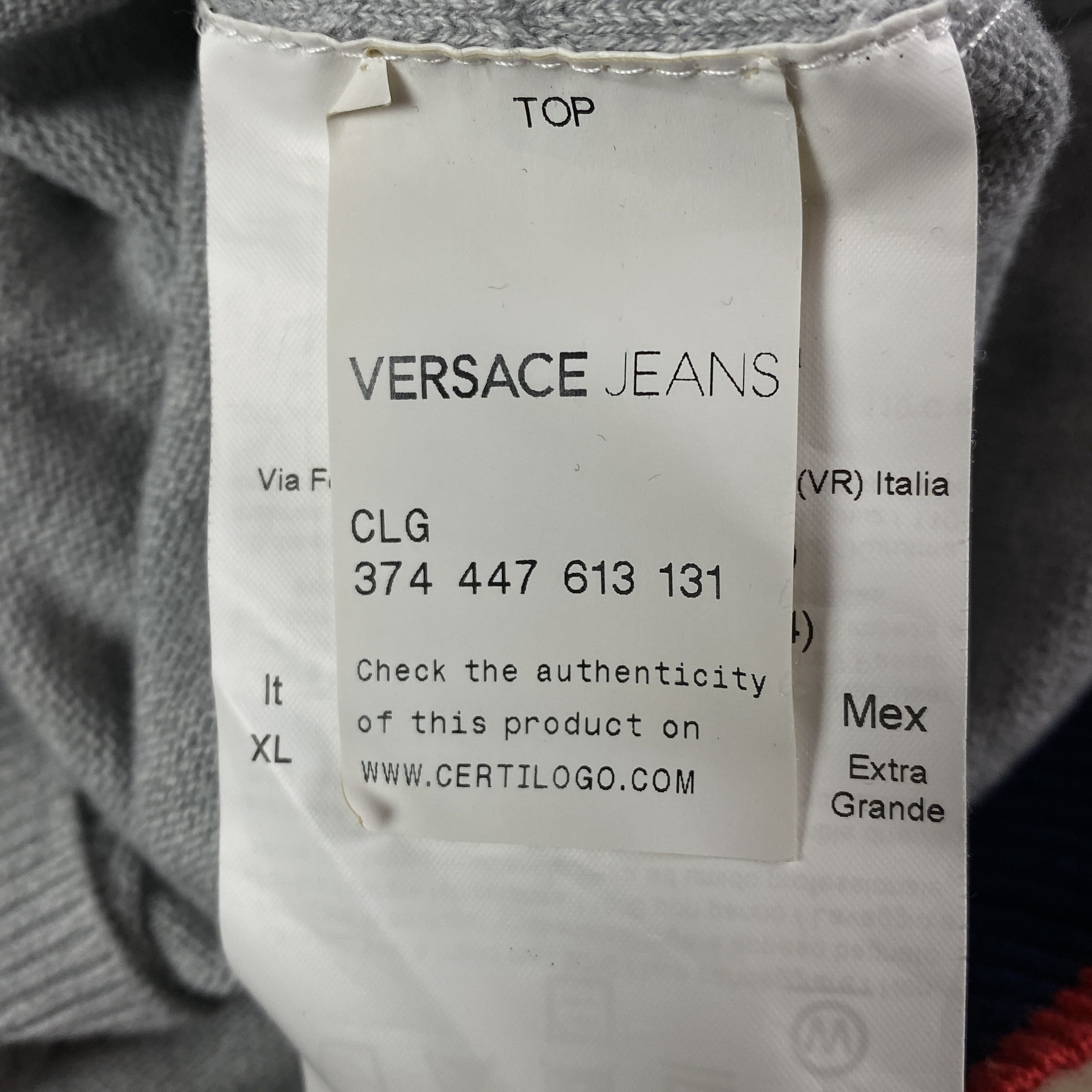Versace × Versace Jeans Couture Mens Long Sleeve Cardigan Sweater Versace Jeans Size XL Size US XL / EU 56 / 4 - 5 Thumbnail