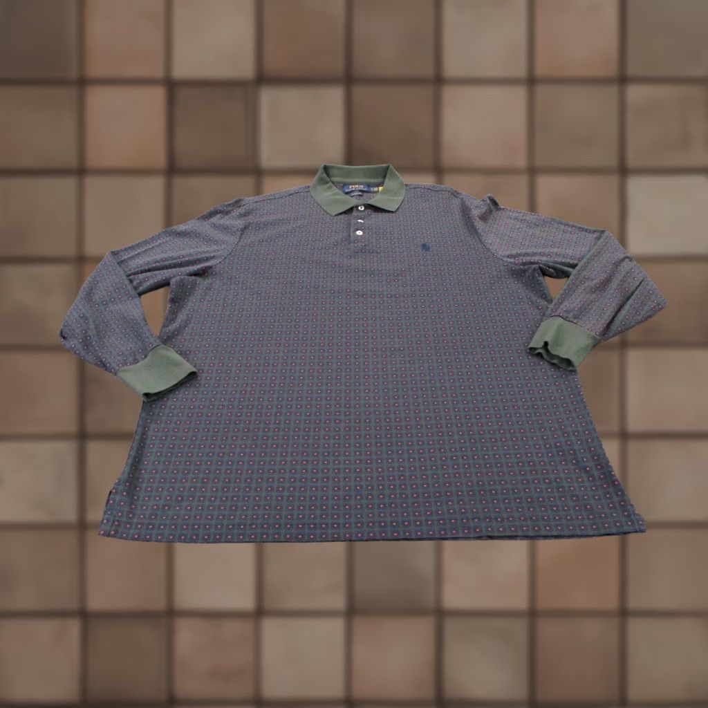 Polo Ralph Lauren Polo Ralph Lauren Shirt Mens XL Mosaic Tile Print Golf Pony Casual Size US XL / EU 56 / 4 - 1 Thumbnail