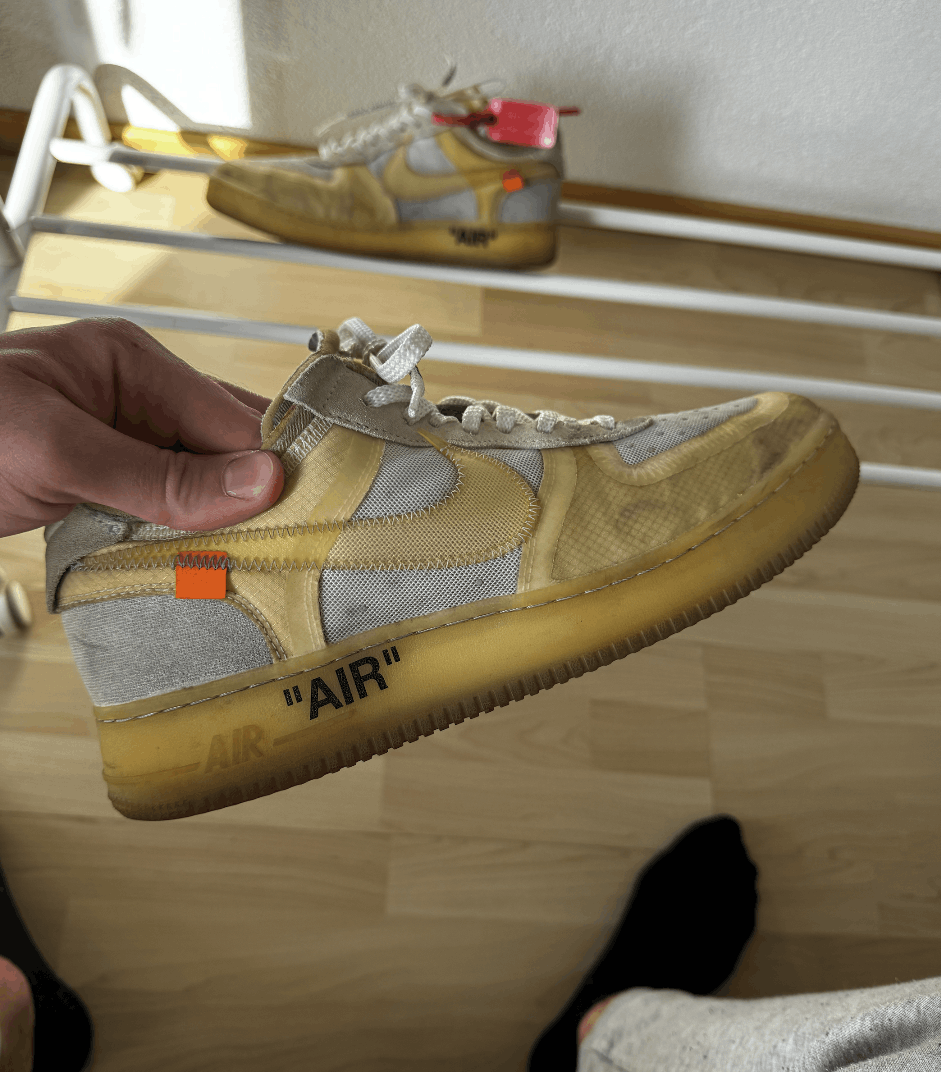 Nike × Off-White Nike Air Force 1 Off White White OG Size US 11.5 / EU 44-45 - 8 Thumbnail