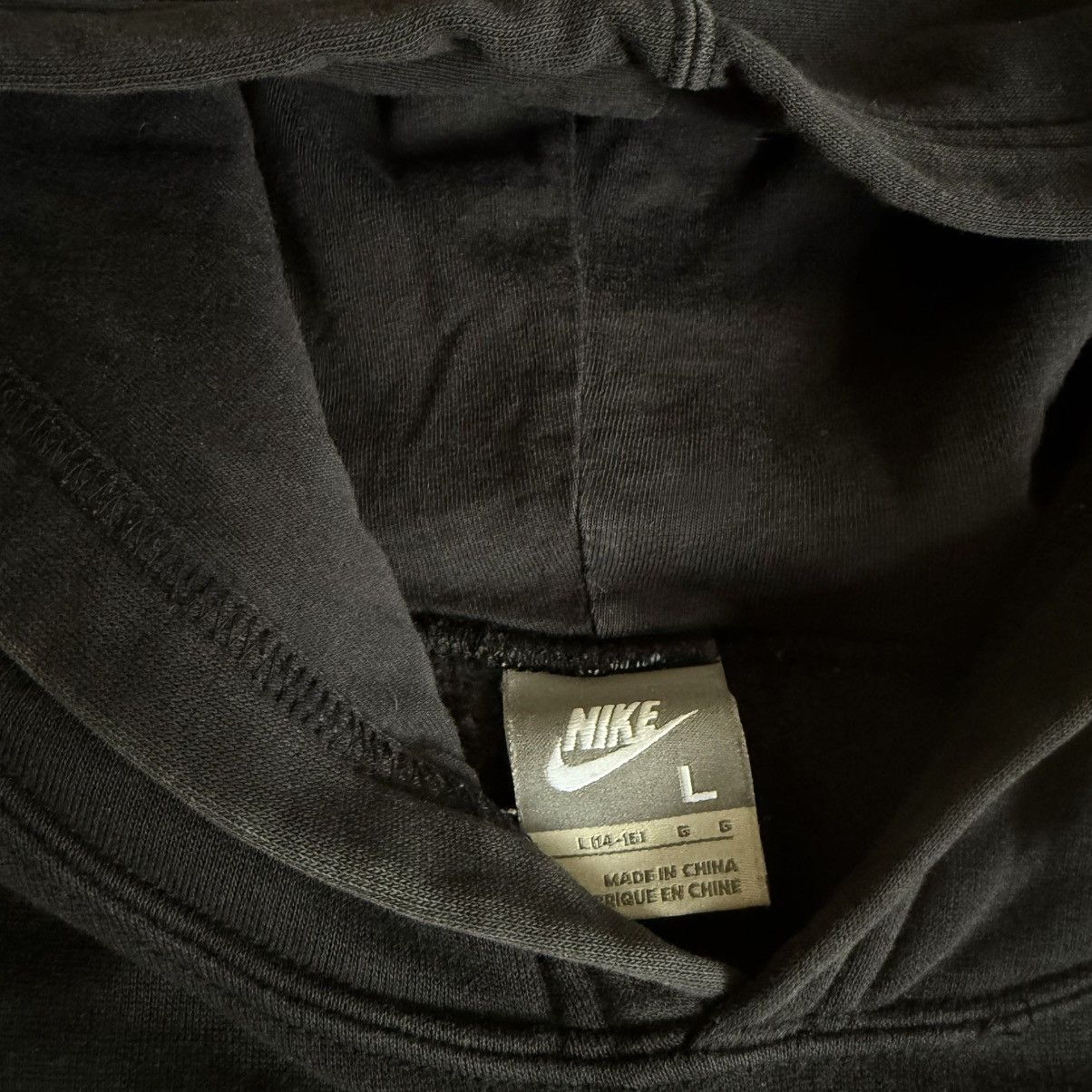 Nike Nike Y2K Fuzzy Chenille Spell Out Logo Hoodie Black Red Size US S / EU 44-46 / 1 - 3 Thumbnail
