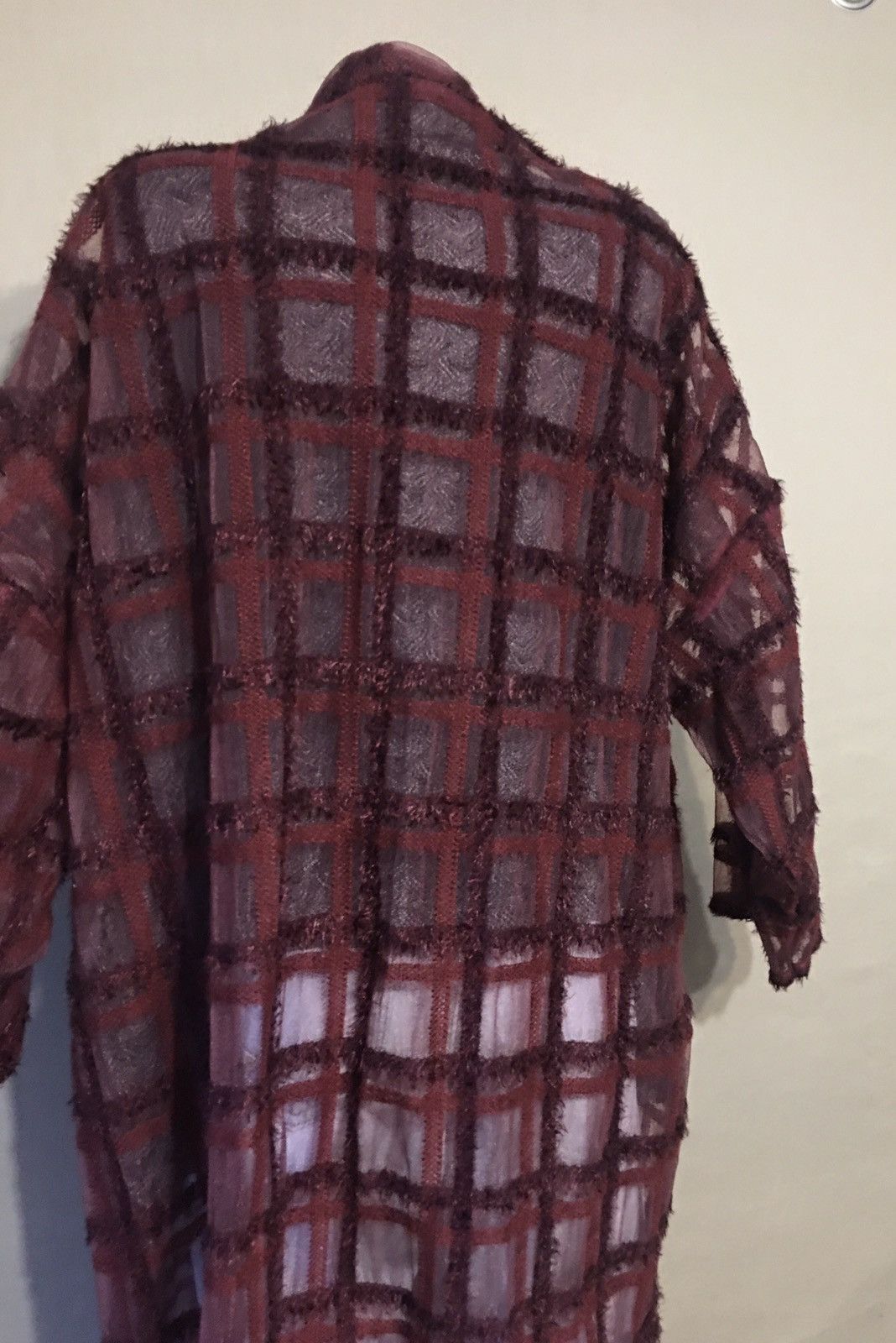 OSKA ISCHIKO by OSKA Burgundy Cardigan Tunic Size EU 40 US 10 Size L / US 10 / IT 46 - 7 Thumbnail