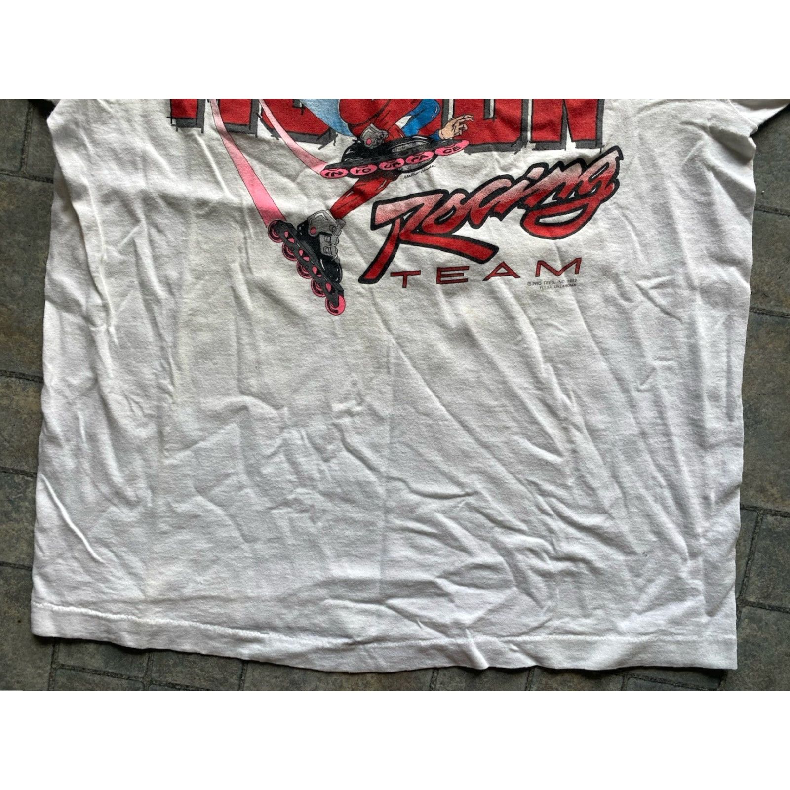 Fruit Of The Loom VINTAGE 1992 Wheels In Motion Racing Team Pepsi T-Shirt Men XL White Fruit of the Loom Shirt Short Sleeve 1990s Mens Size US XL / EU 56 / 4 - 4 Thumbnail