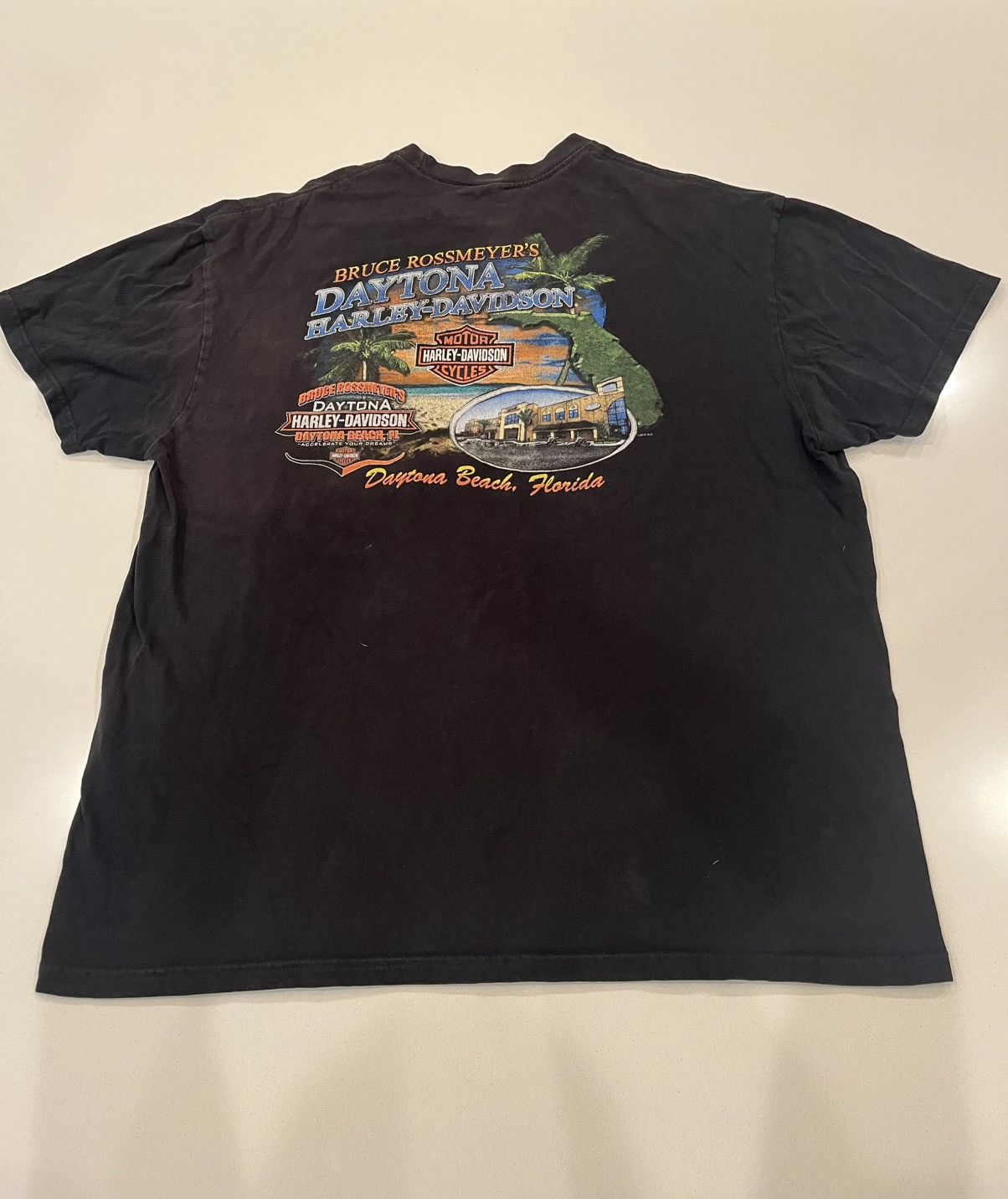 Harley Davidson 2011 Harley Davidson vintage boar Daytona Beach Tee Size US XL / EU 56 / 4 - 3 Thumbnail