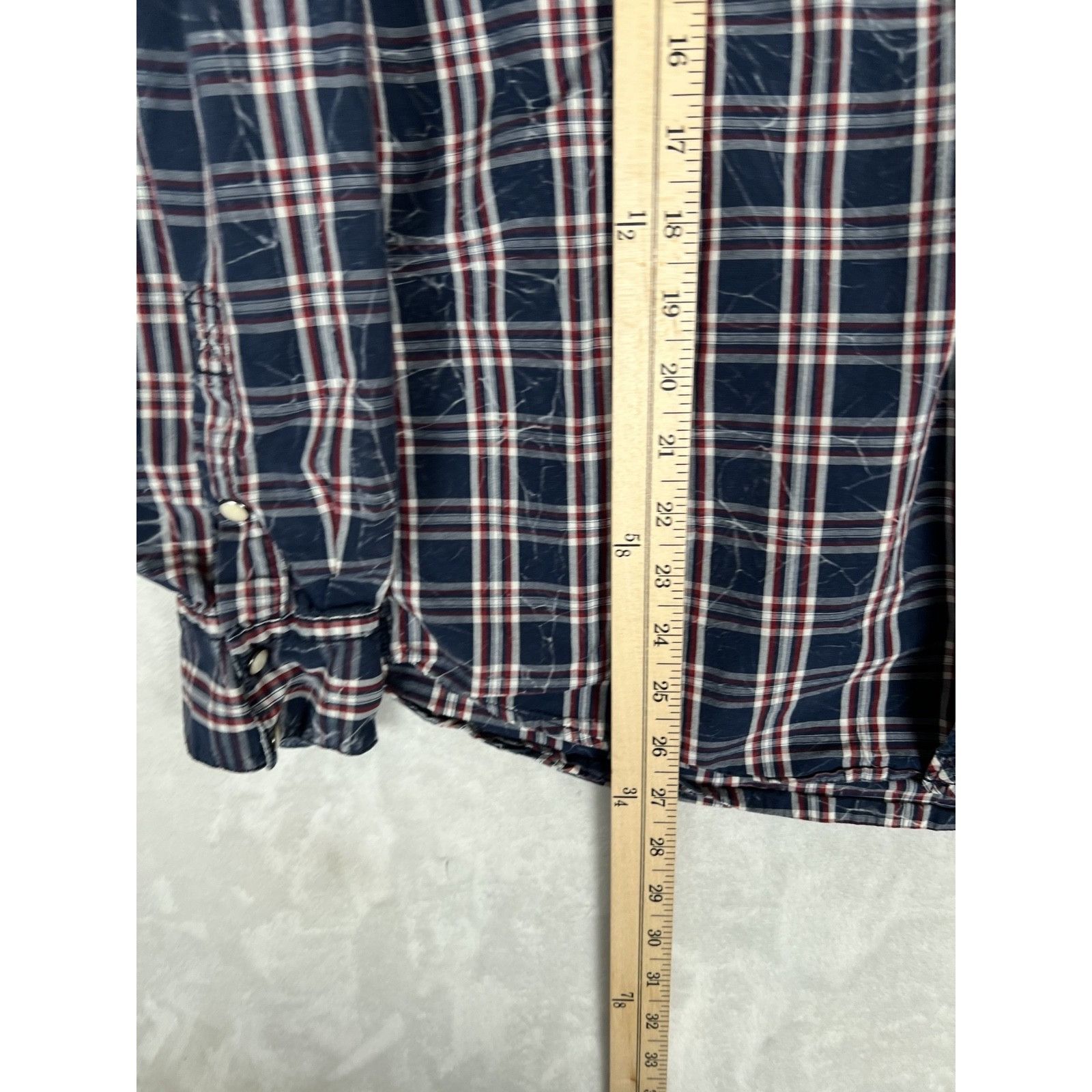 Other Moonshine Spirit Shirt Mens Large Blue Plaid Western Snap Fr Size US L / EU 52-54 / 3 - 5 Thumbnail
