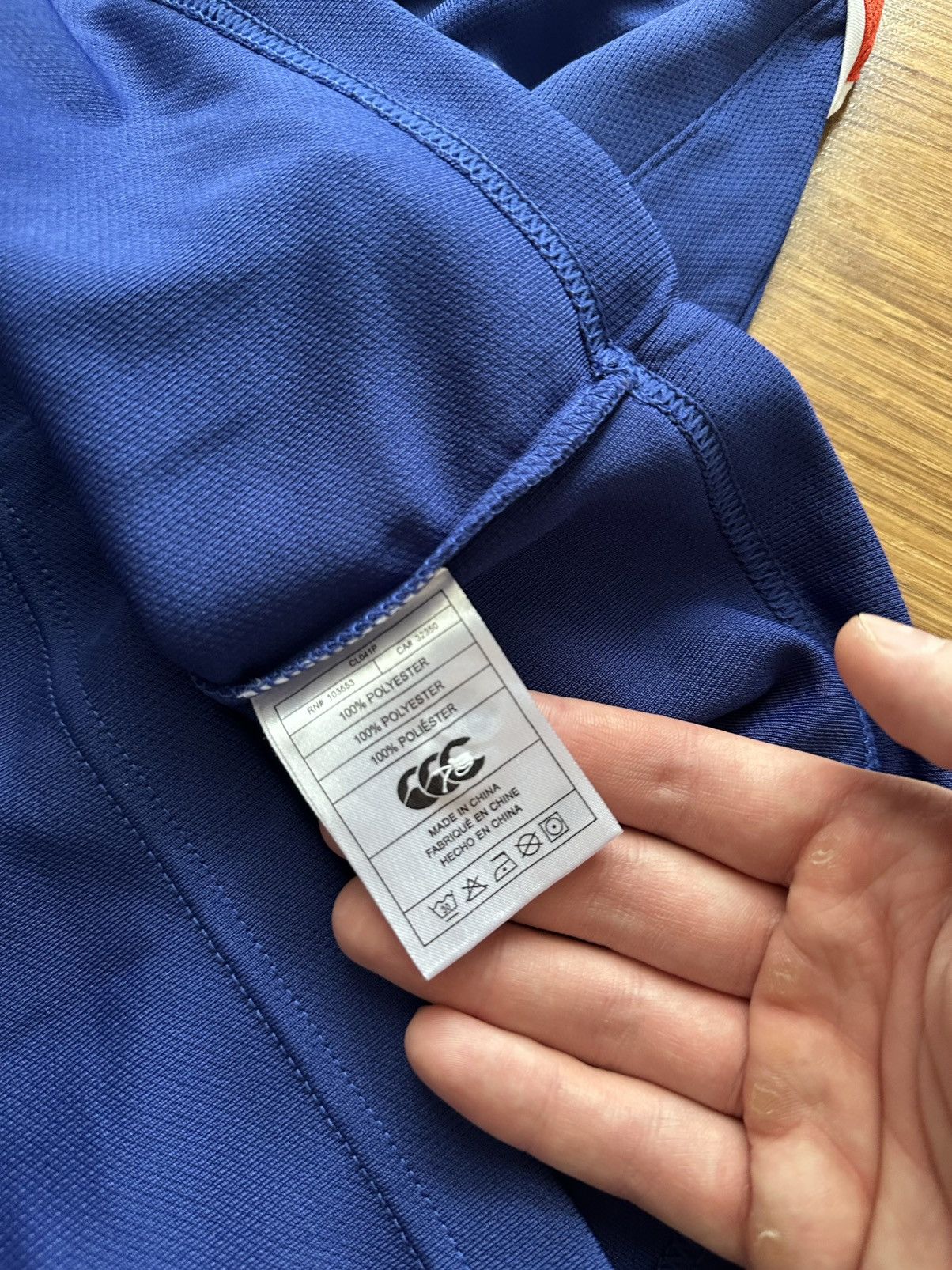 Canterbury of New Zealand × Vintage Canterbury World Rugby Referee Blue Shirt Jersey IRB Size US S / EU 44-46 / 1 - 6 Thumbnail