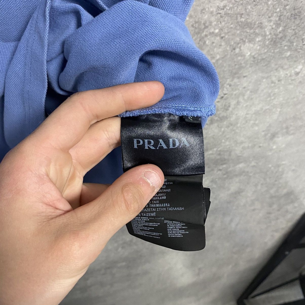 Prada Vintage Luxury Prada Polo Shirt Red Tab Size S Size US S / EU 44-46 / 1 - 6 Thumbnail