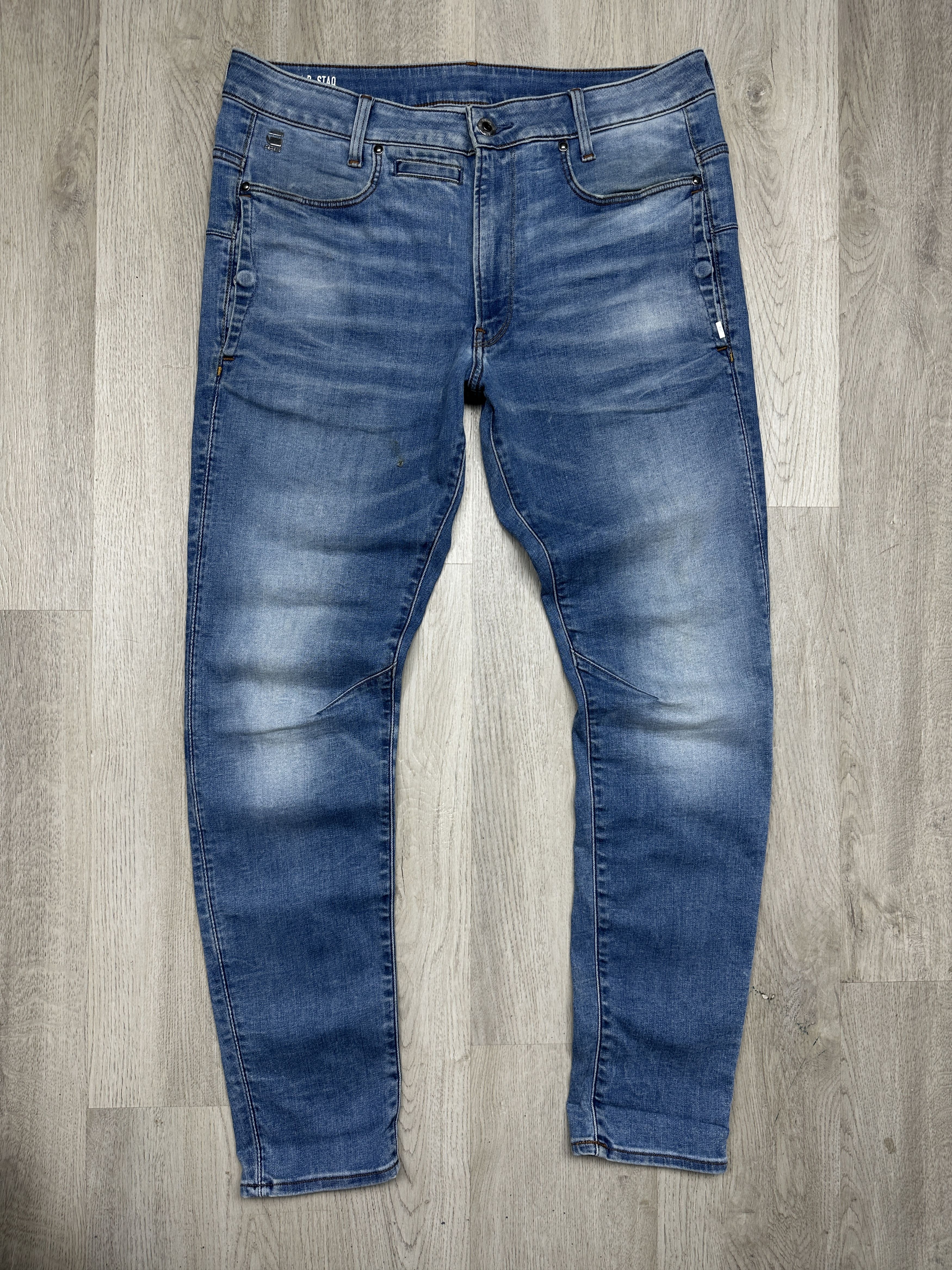G-Star G Star Raw Mens D-Staq 3D Skinny Denim Pants Jeans Size US 33 - 1 Thumbnail