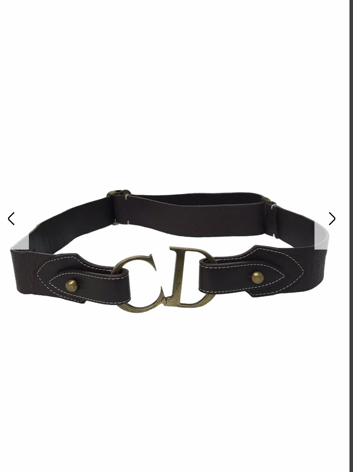 Christian Dior Monsieur × Vintage Christian Dior CD Black Belt Size ONE SIZE - 1 Thumbnail