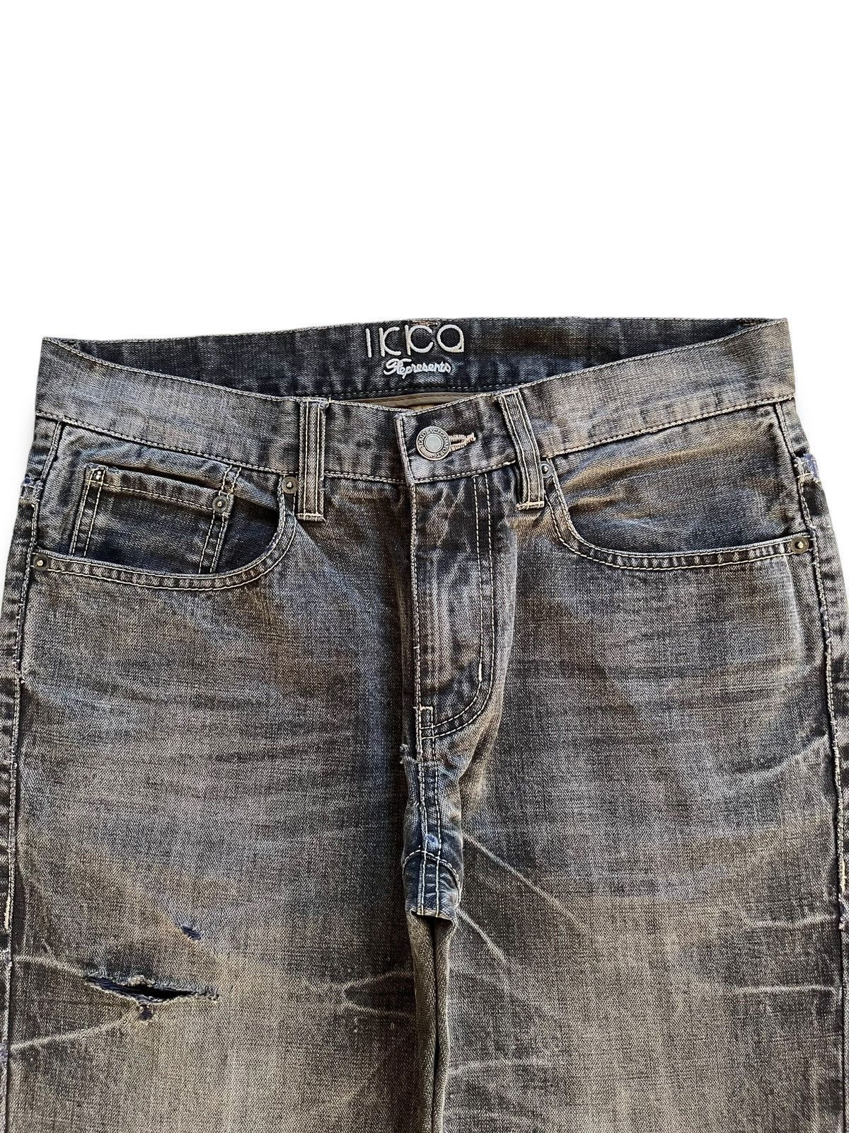 Japanese Brand Vintage Japanese Brand Faded Wash Distress Loose Style Jeans Size US 33 - 4 Thumbnail
