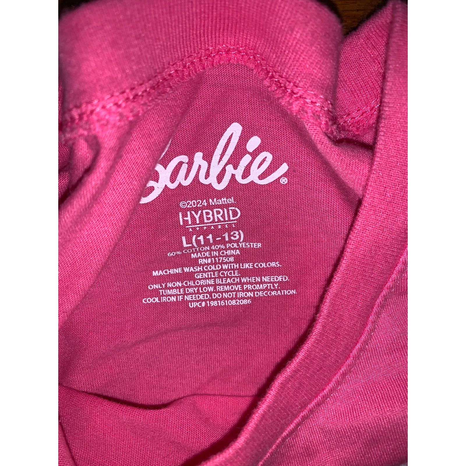 Other Barbie Graphic T Shirt Pink Vintage Doll Y2K Size L 11-13 Size L / US 10 / IT 46 - 4 Thumbnail