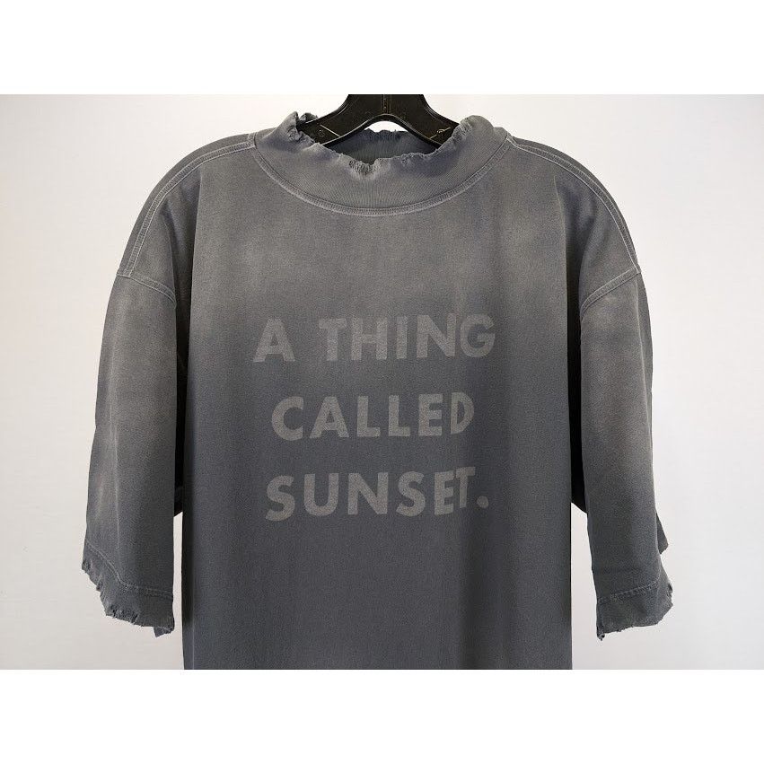 Palm Angels o1rshd1 Atcs Garment Dye Boxy T-Shirt in Black / White Size US XL / EU 56 / 4 - 4 Thumbnail