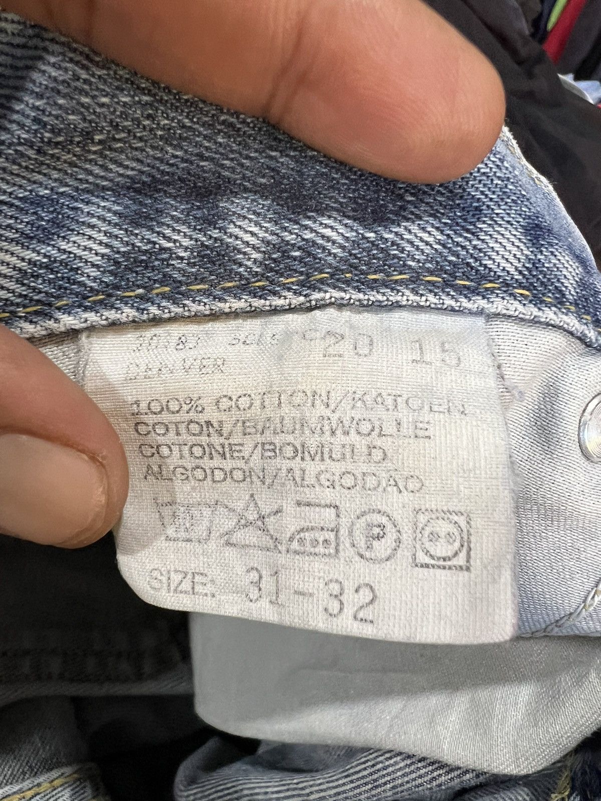 Lee 🔥Rare Vintage Lee Sketch Denim Size US 31 - 16 Thumbnail