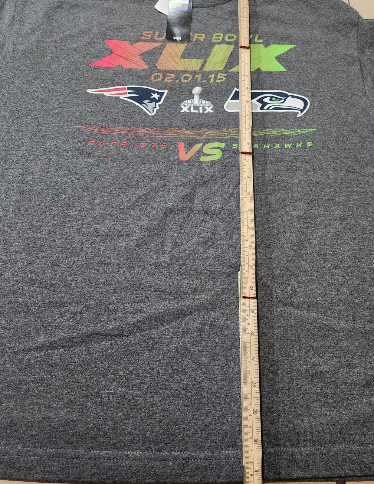 NFL NFL 2015 Super Bowl XLIX Patriots Seahawks T-Shirt Adult XL Size US XL / EU 56 / 4 - 4 Thumbnail