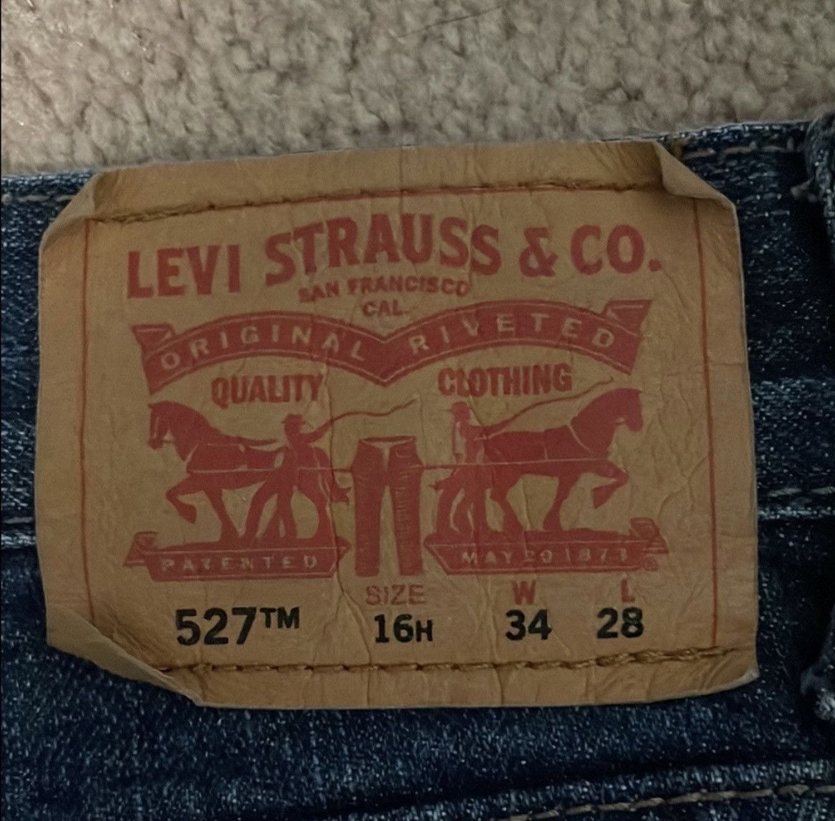 Levi's Levi’s Blue Bootcut Jeans Size US 34 / EU 50 - 3 Thumbnail