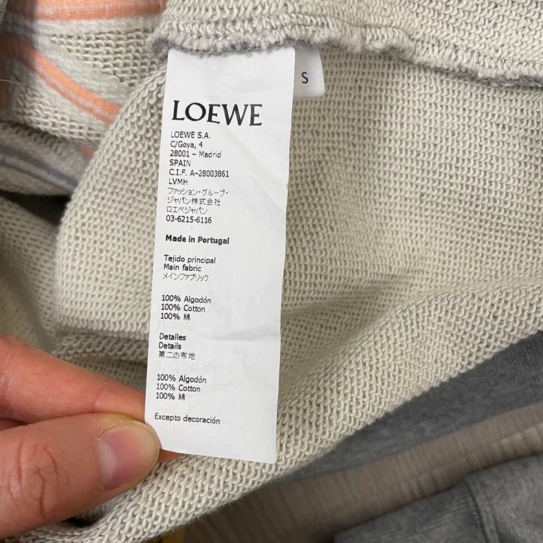 Loewe LOEWE Gray embroidered large Logo round neck sweater Size S / US 4 / IT 40 - 6 Thumbnail