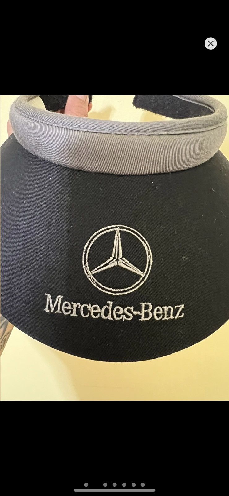 Mercedes-Benz ***FINAL DROP***RARE 90s MERCEDES BENZ VISOR O/S Size ONE SIZE - 2 Thumbnail