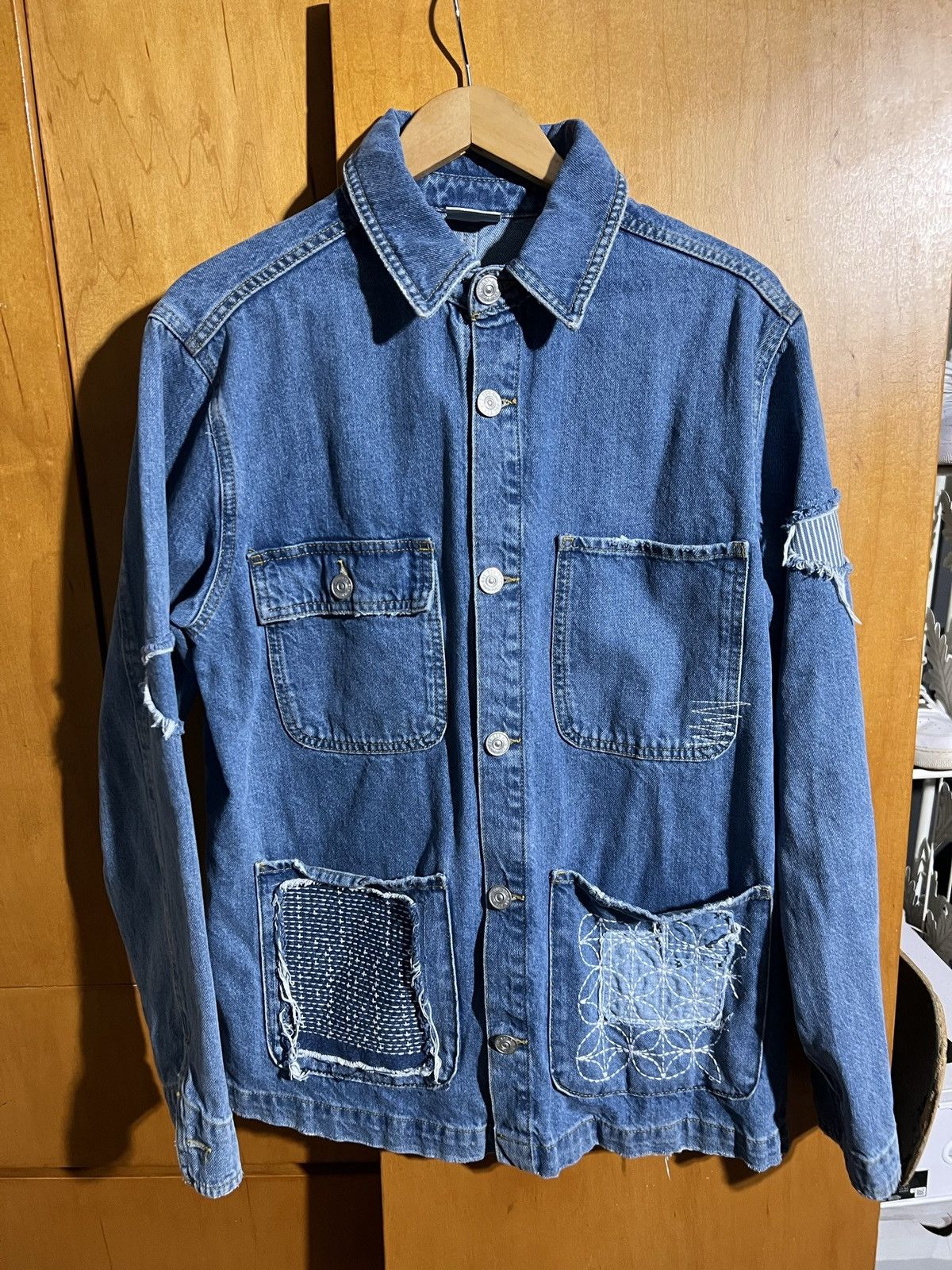 Bdg BDG Denim Patchwork Jean Jacket Heavyweight Size US L / EU 52-54 / 3 - 1 Thumbnail
