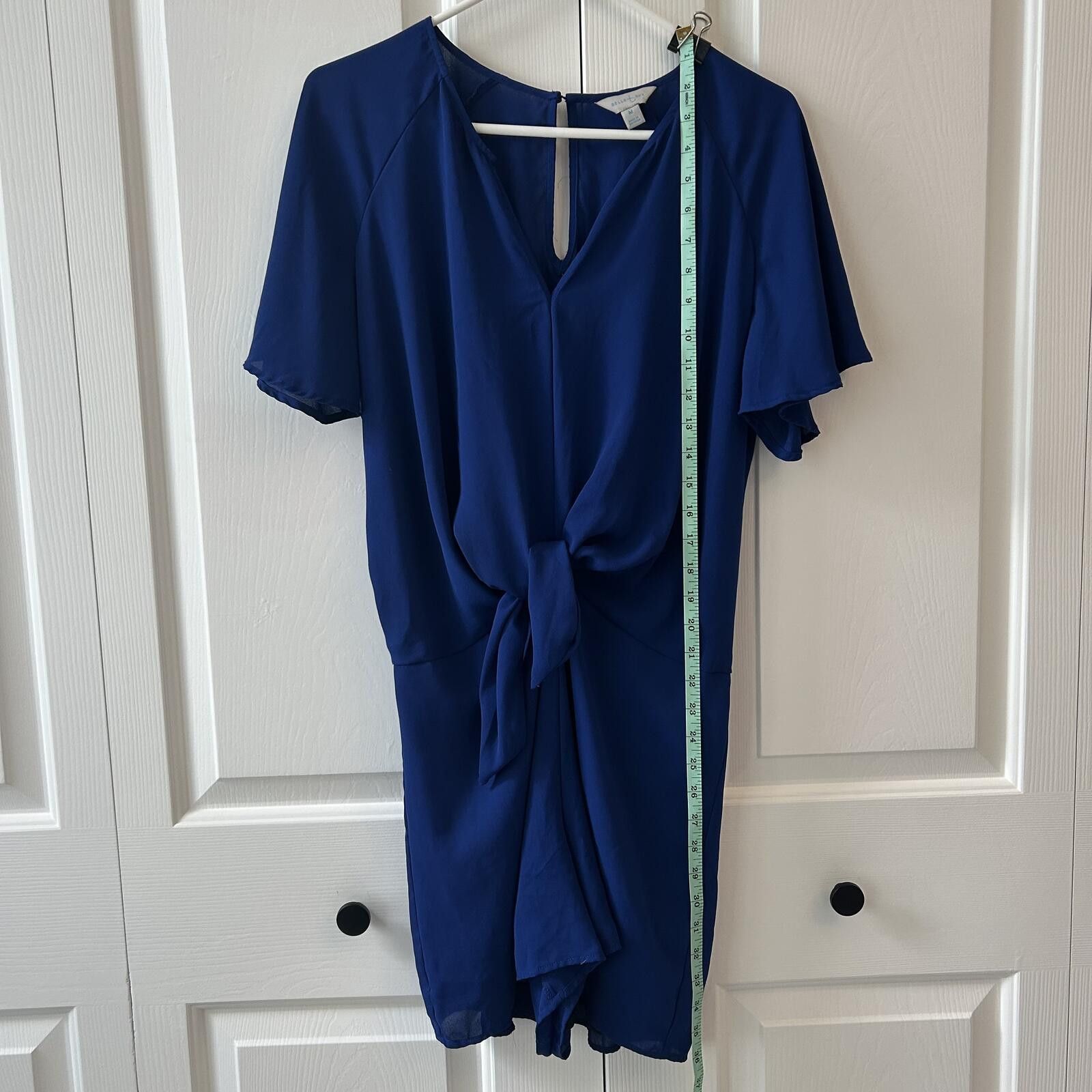 Other Belle + Sky Women’s Med - Blue Short Sleeve Tie Romper Dress Size M / US 6-8 / IT 42-44 - 3 Thumbnail