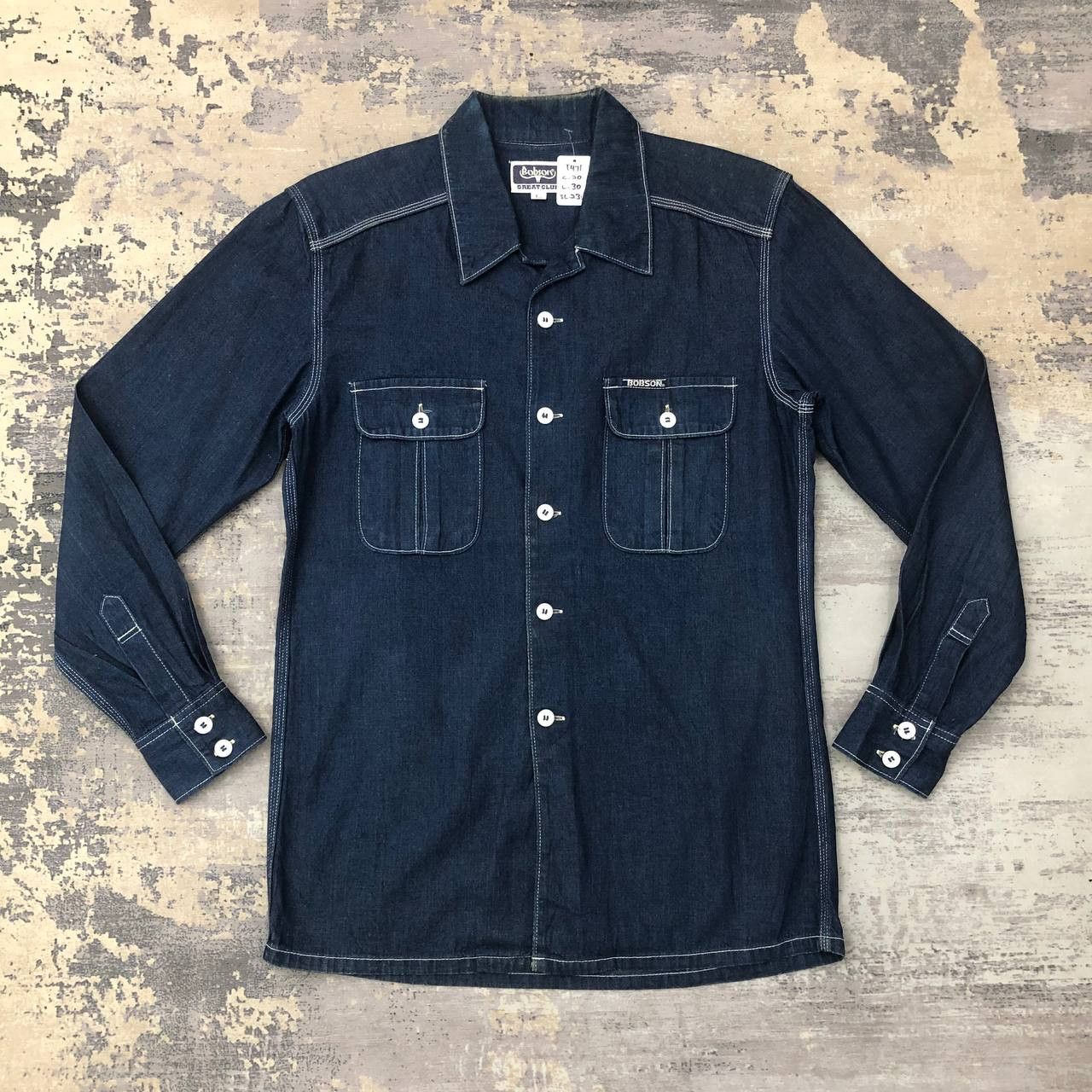 Japanese Brand × Vintage T471 VTG BOBSON DENIM SHIRTS Size US M / EU 48-50 / 2 - 1 Thumbnail