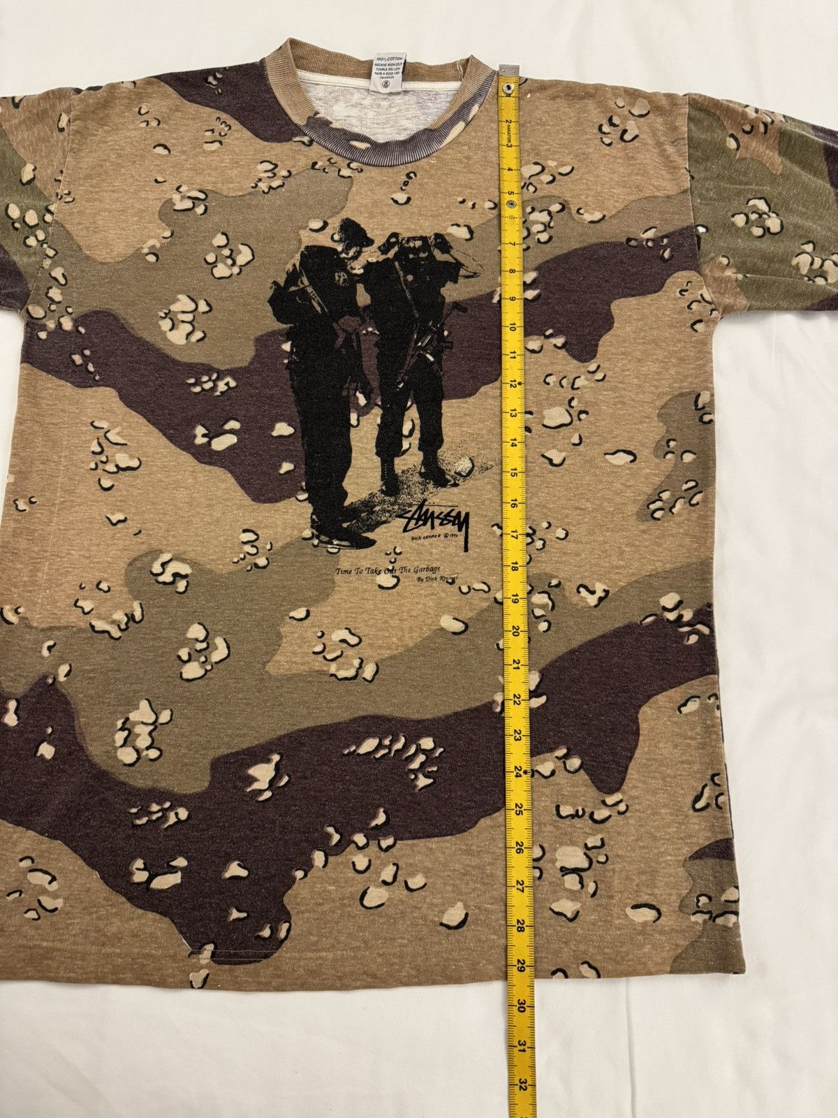 Stussy Vintage 90's Stussy Dick Kramer Camo Tshirt Size US L / EU 52-54 / 3 - 8 Thumbnail