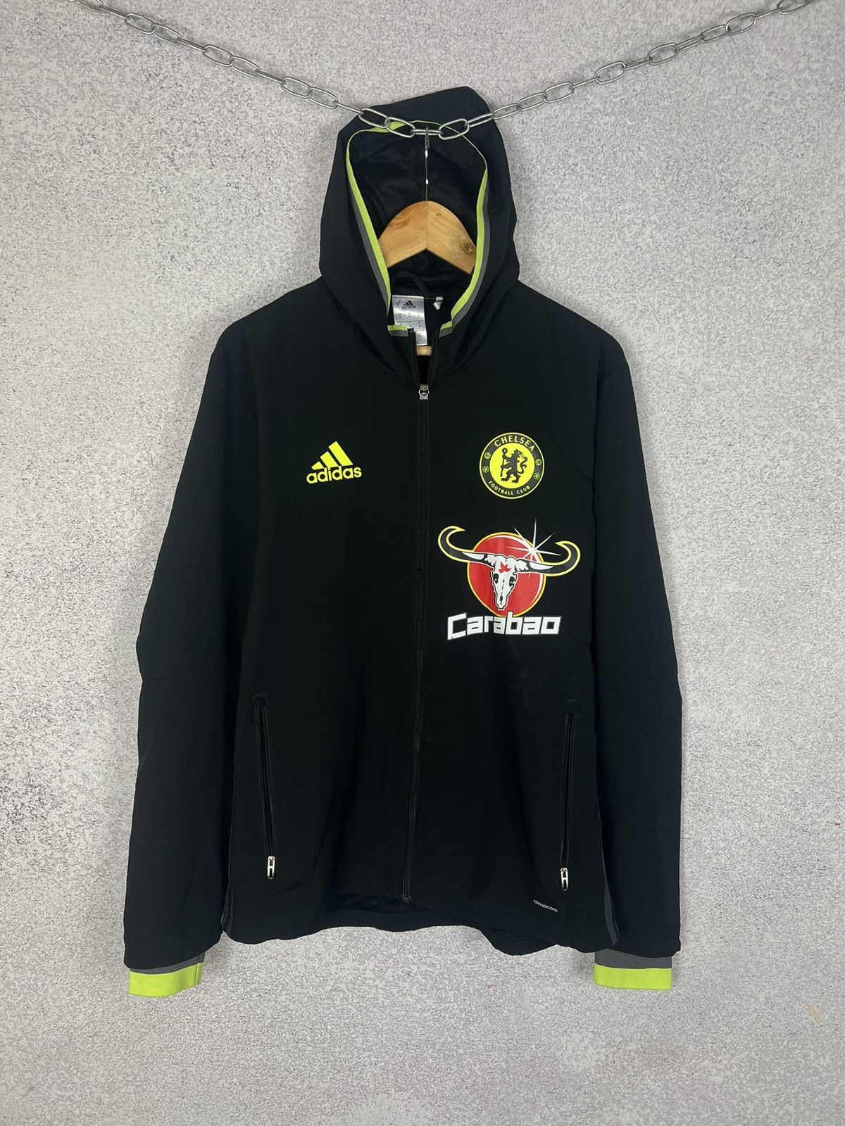 FC Chelsea Adidas Soccer Track Hoodie Jacket