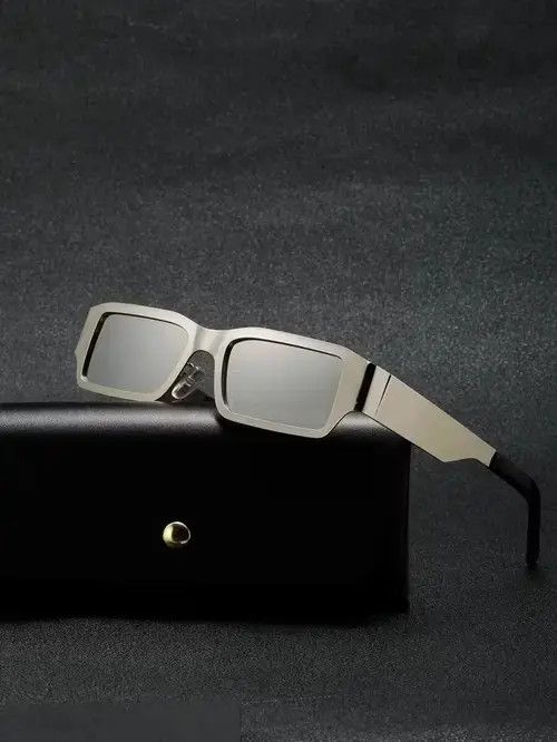 Vintage Retro Punk Kurt Cobain Style Sunglasses Square Frame Size ONE SIZE - 1 Thumbnail