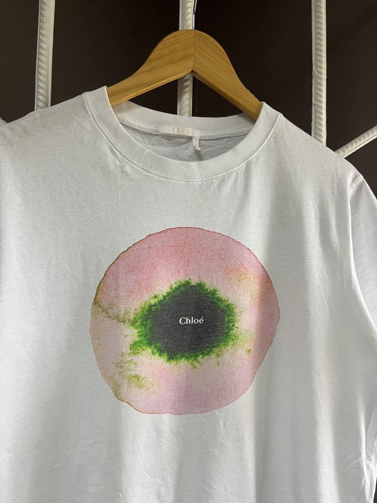 Chloe Chloe Designer Cropped Tee Size L / US 10 / IT 46 - 2 Thumbnail