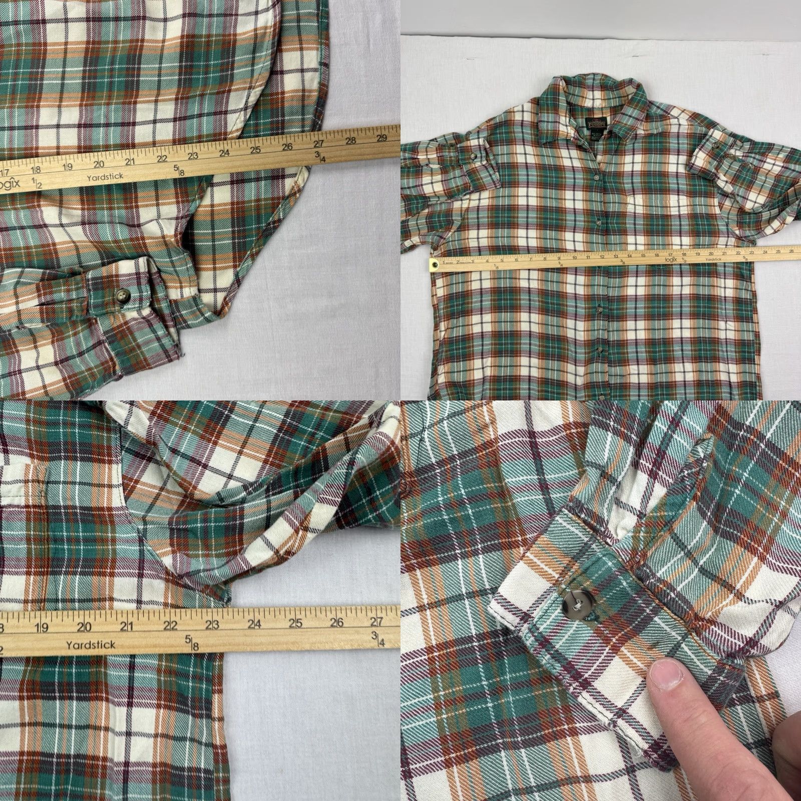 Vintage VINTAGE Greatland Shirt Adult L Green Plaid Button-Up Long Sleeve Outdoors Mens Regular 90s Classic Size US L / EU 52-54 / 3 - 8 Thumbnail