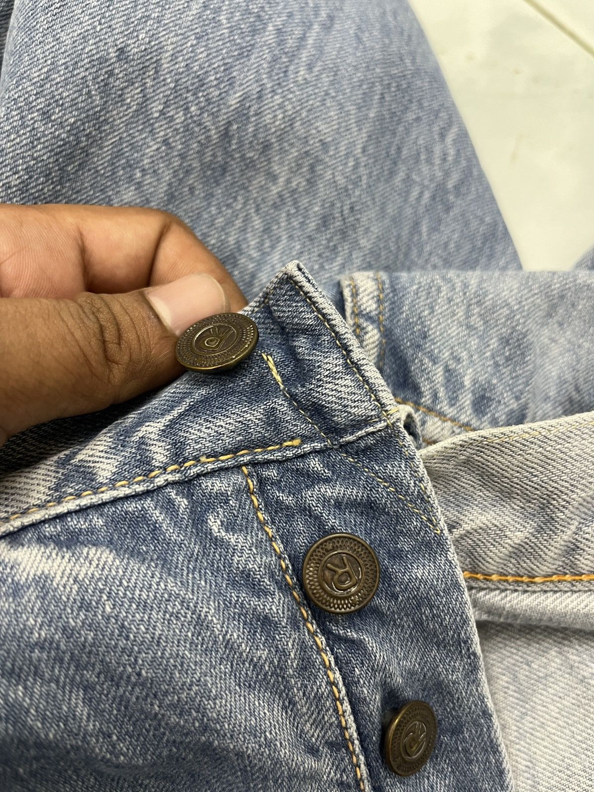 45rpm 🔥🔥🔥ARCHIVE 45RPM SELVEDGE DISTRESSED DENIM Size US 32 / EU 48 - 19 Thumbnail