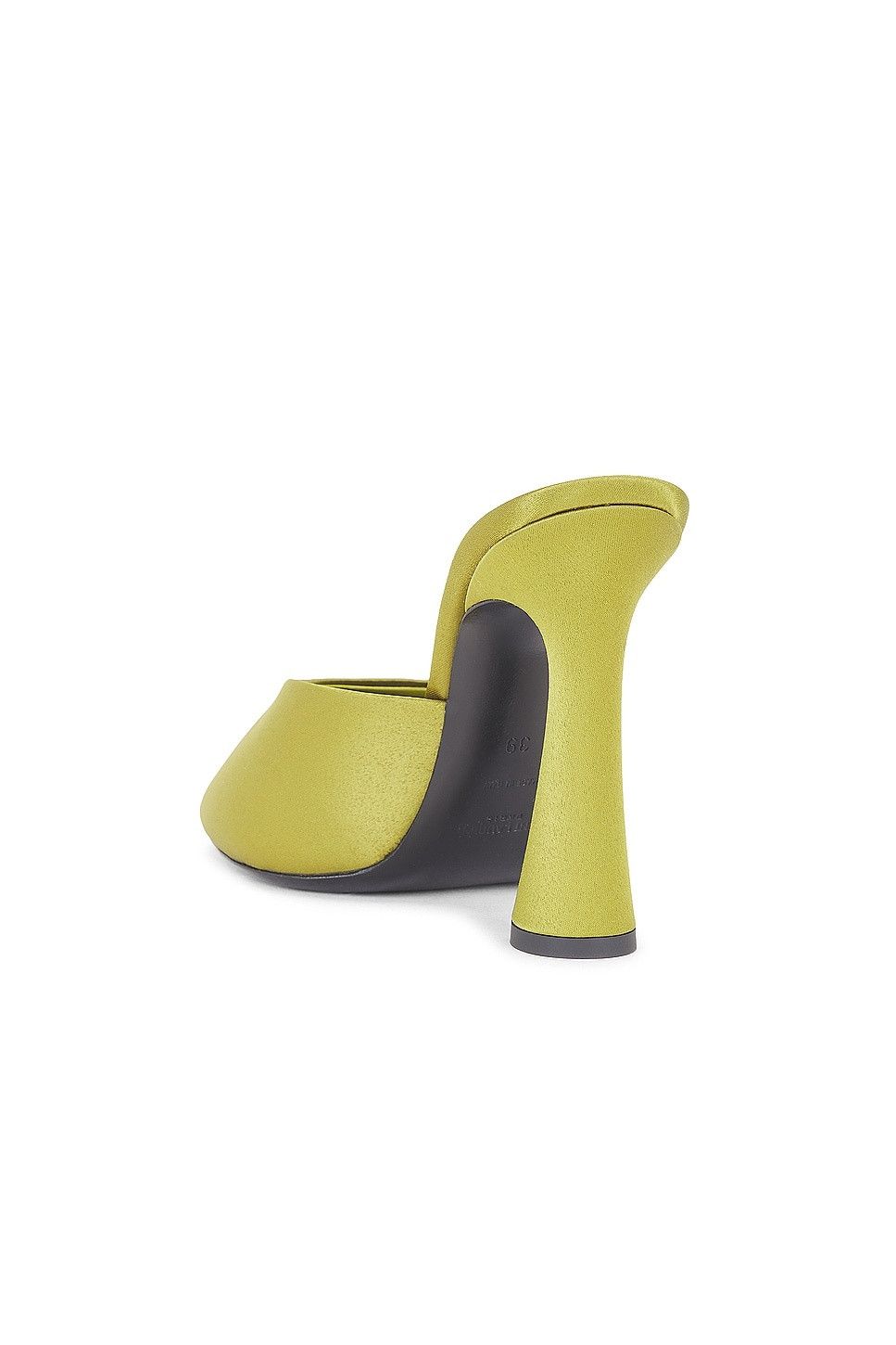Saint Laurent Paris oc11z1125 Suite Mules in Satin Crepe in Kaki Green Size US 8 / IT 38 - 3 Thumbnail