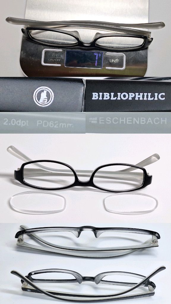 Other BIBLIOPHILIC by ESCHENBACH Germany Square Glasses Frame Size ONE SIZE - 5 Thumbnail