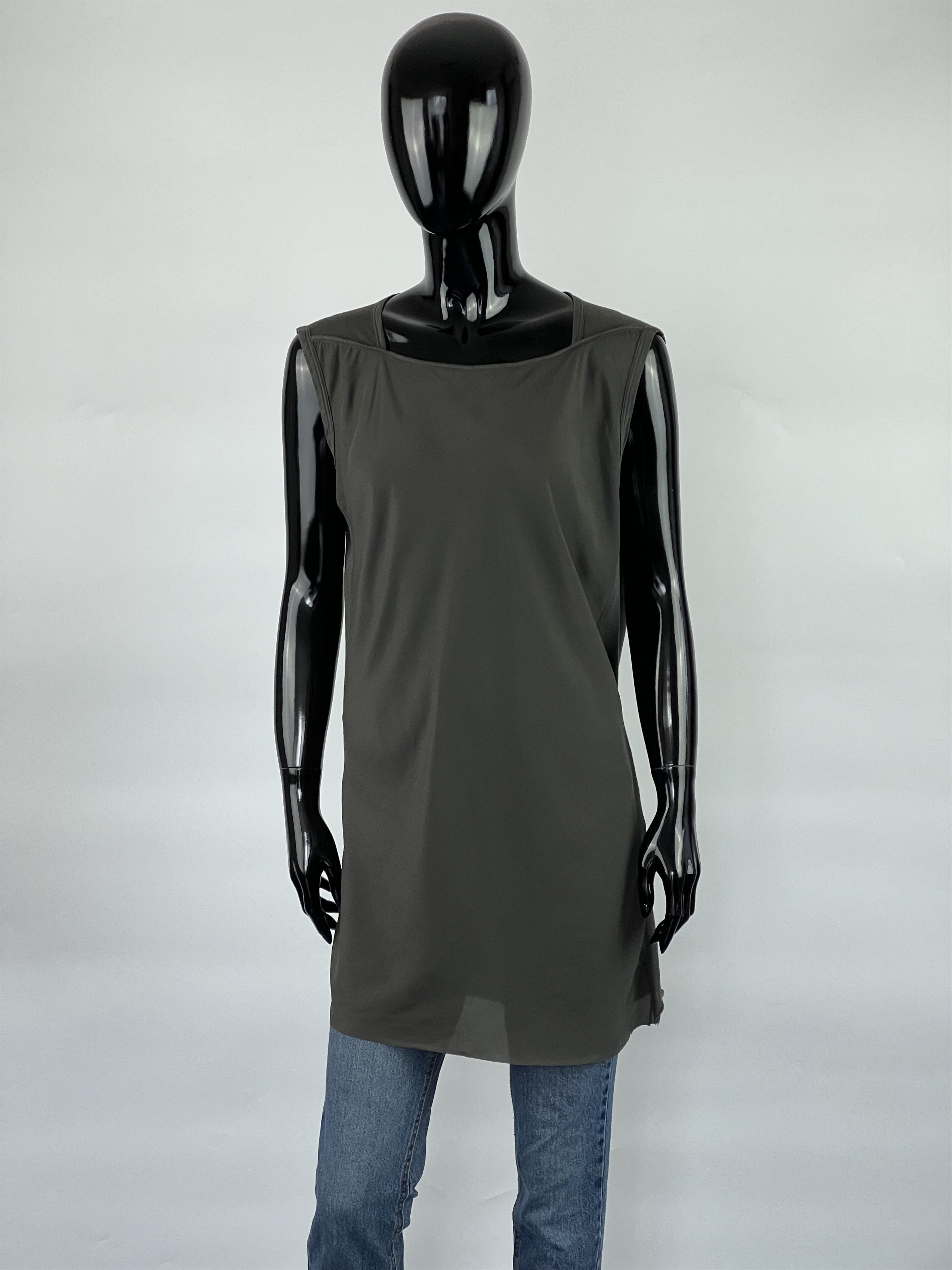 Ilaria Nistri Roque Ilaria Nistri Khaki Sleeveless Dress Size L Size L / US 10 / IT 46 - 1 Thumbnail