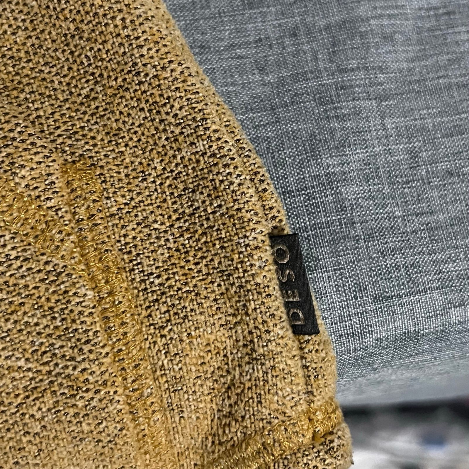 Vintage Deso Hoodie Womens Medium Mustard Cowl Neck Made in USA boho Size M / US 6-8 / IT 42-44 - 10 Thumbnail
