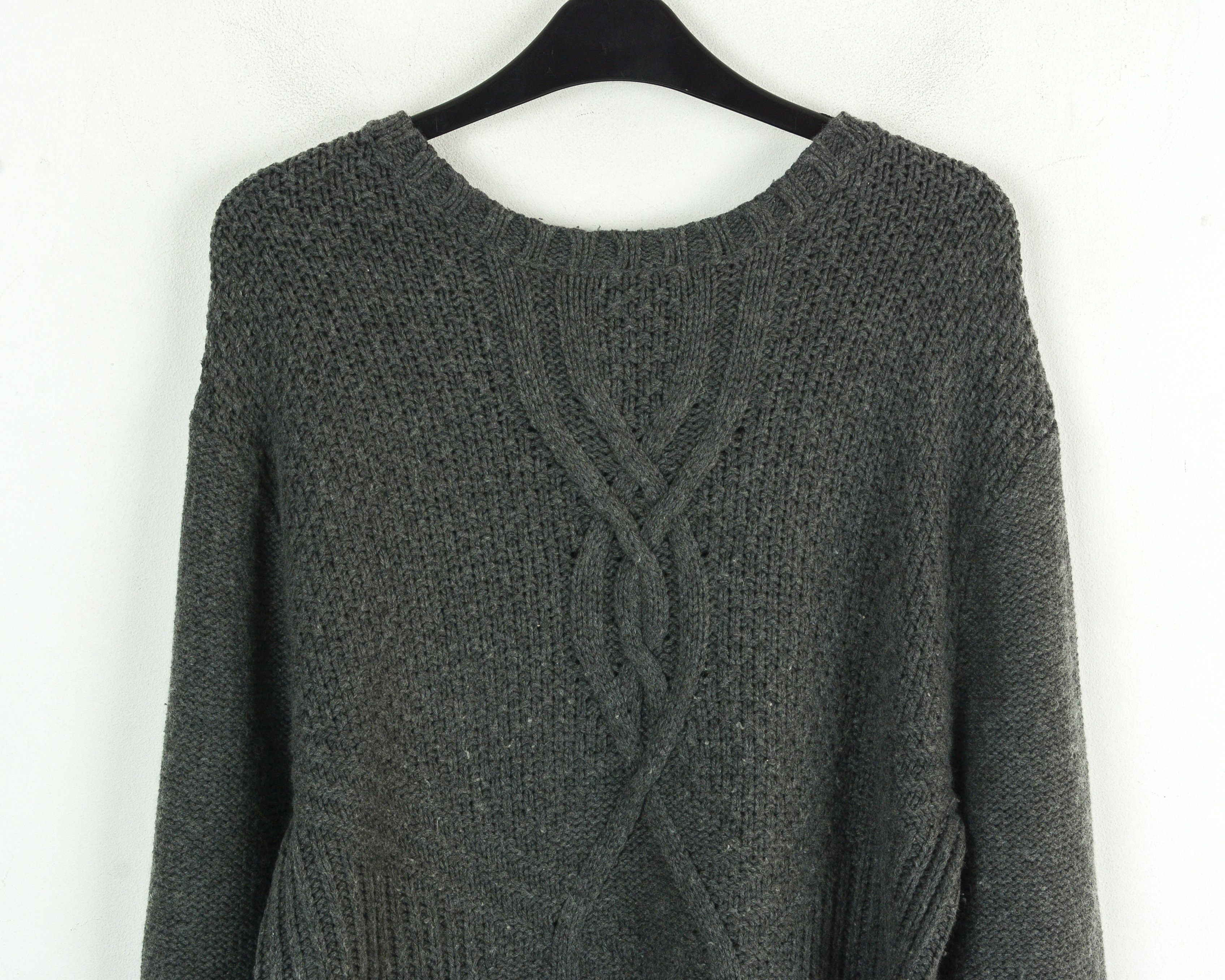 Gant Wool Knit Sweater Pullover Crew Neck Jumper Cotton Cable Size US L / EU 52-54 / 3 - 2 Thumbnail