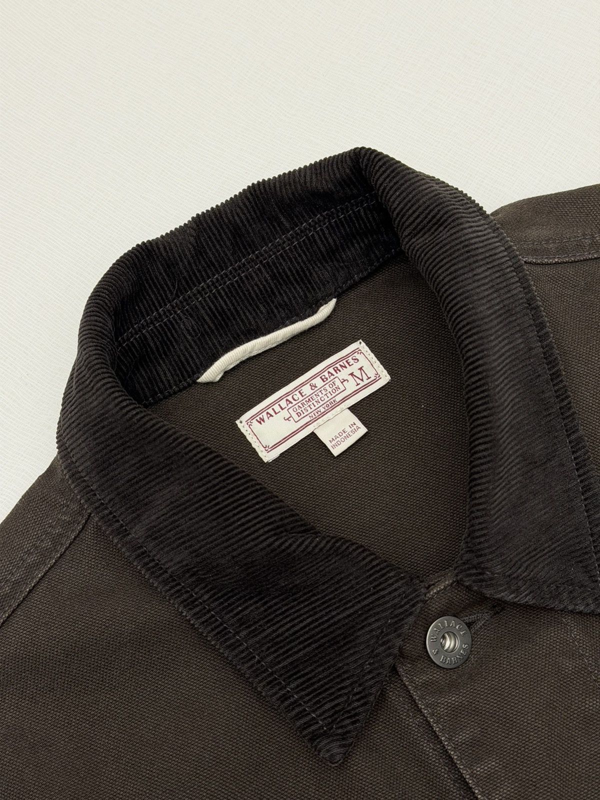 Wallace & Barnes Wallace & Barnes Brown Corduroy Collar Chore Coat Workwear M Size US M / EU 48-50 / 2 - 4 Thumbnail