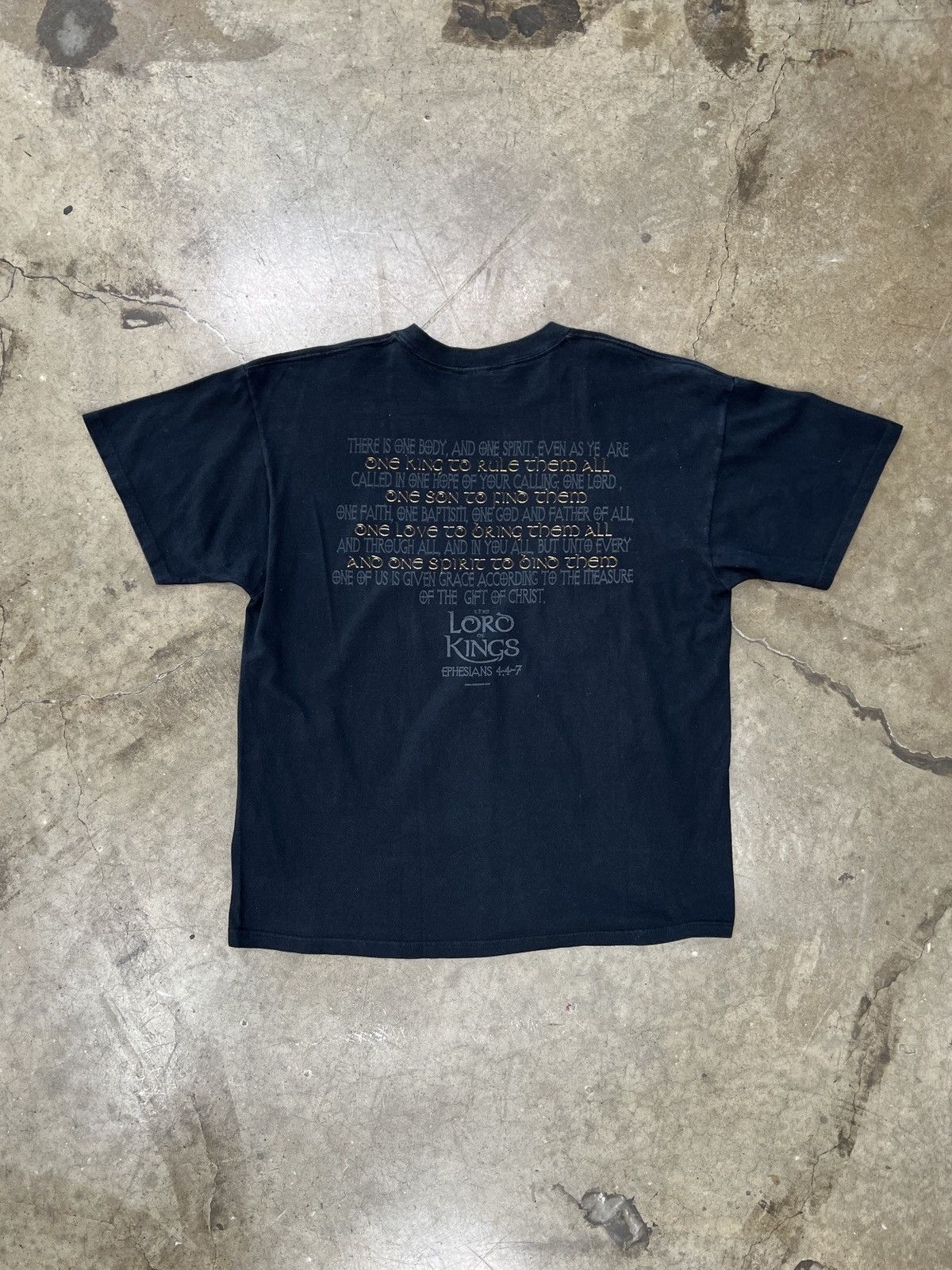 Vintage Vintage Jesus Christ Lord of Kings Religious Bible Tee XL Size US XL / EU 56 / 4 - 5 Thumbnail